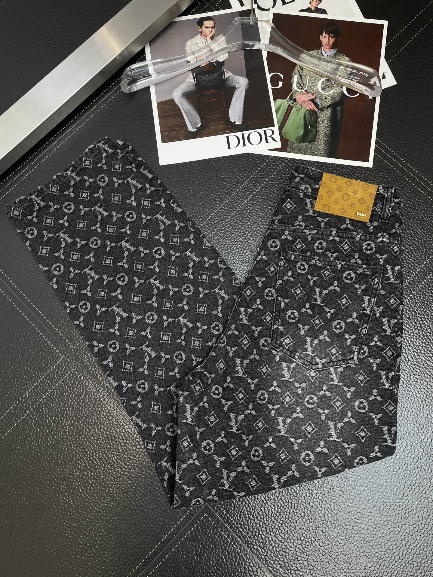 。Louis Vuitton路易威登💥独家专供新款休闲阔腿牛仔裤👖高端版本 专柜定制面料 透气舒适度高，