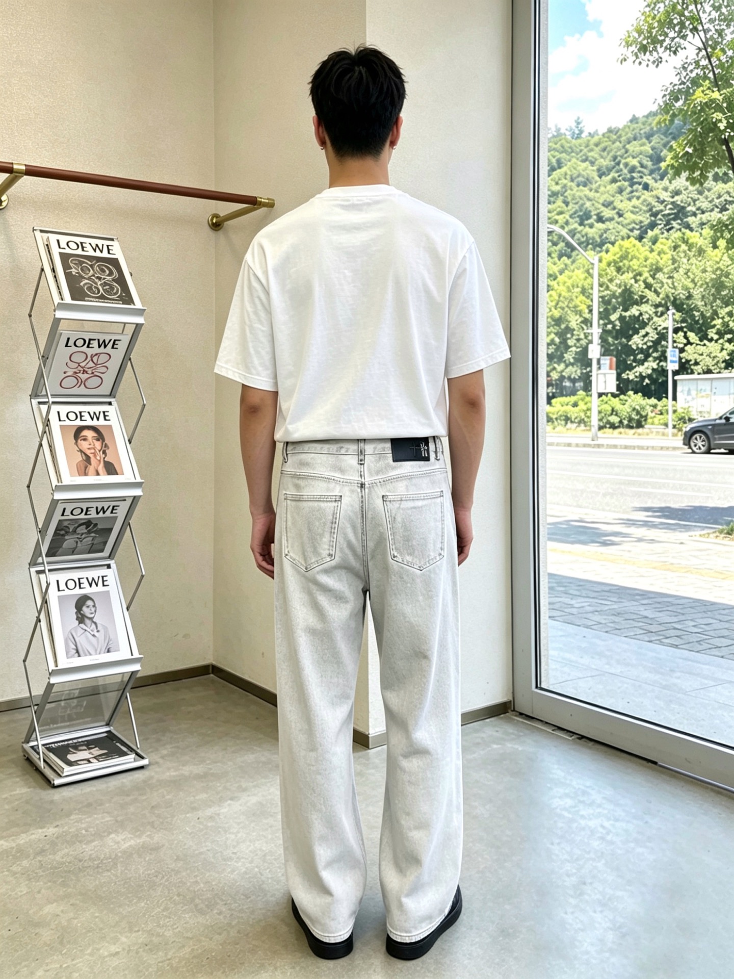 。Chrome hearts克罗心💥独家专供新款休闲阔腿牛仔裤👖高端版本 专柜定制面料 透气舒适度高，细