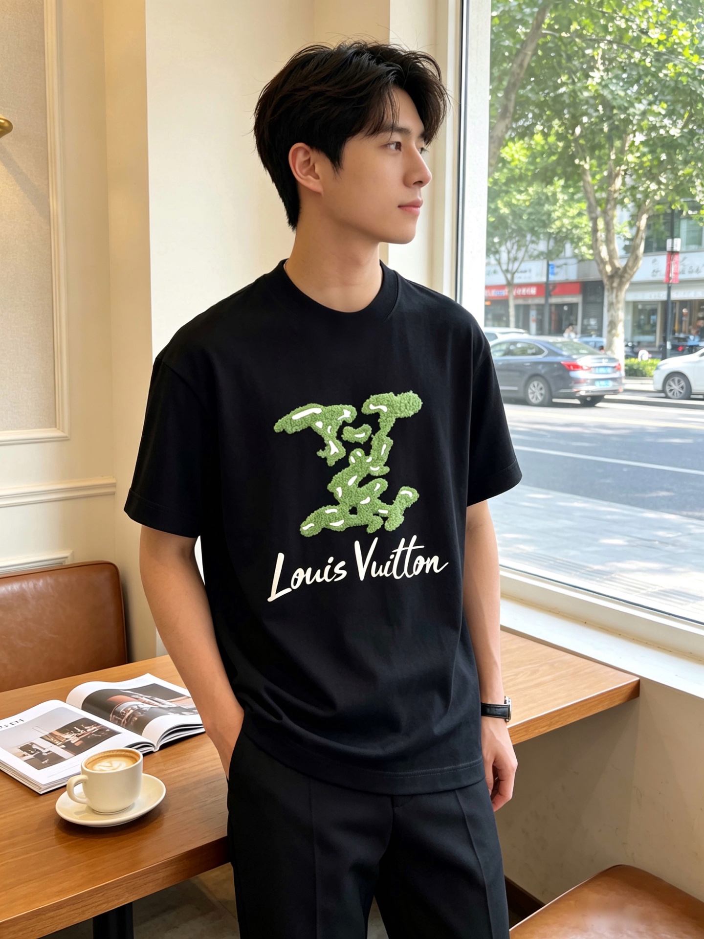 。Louis Vuitton路易威登💥独家专供新款原单男士休闲短袖 高端定制 高版本 时尚百搭爆款⚠️⚠