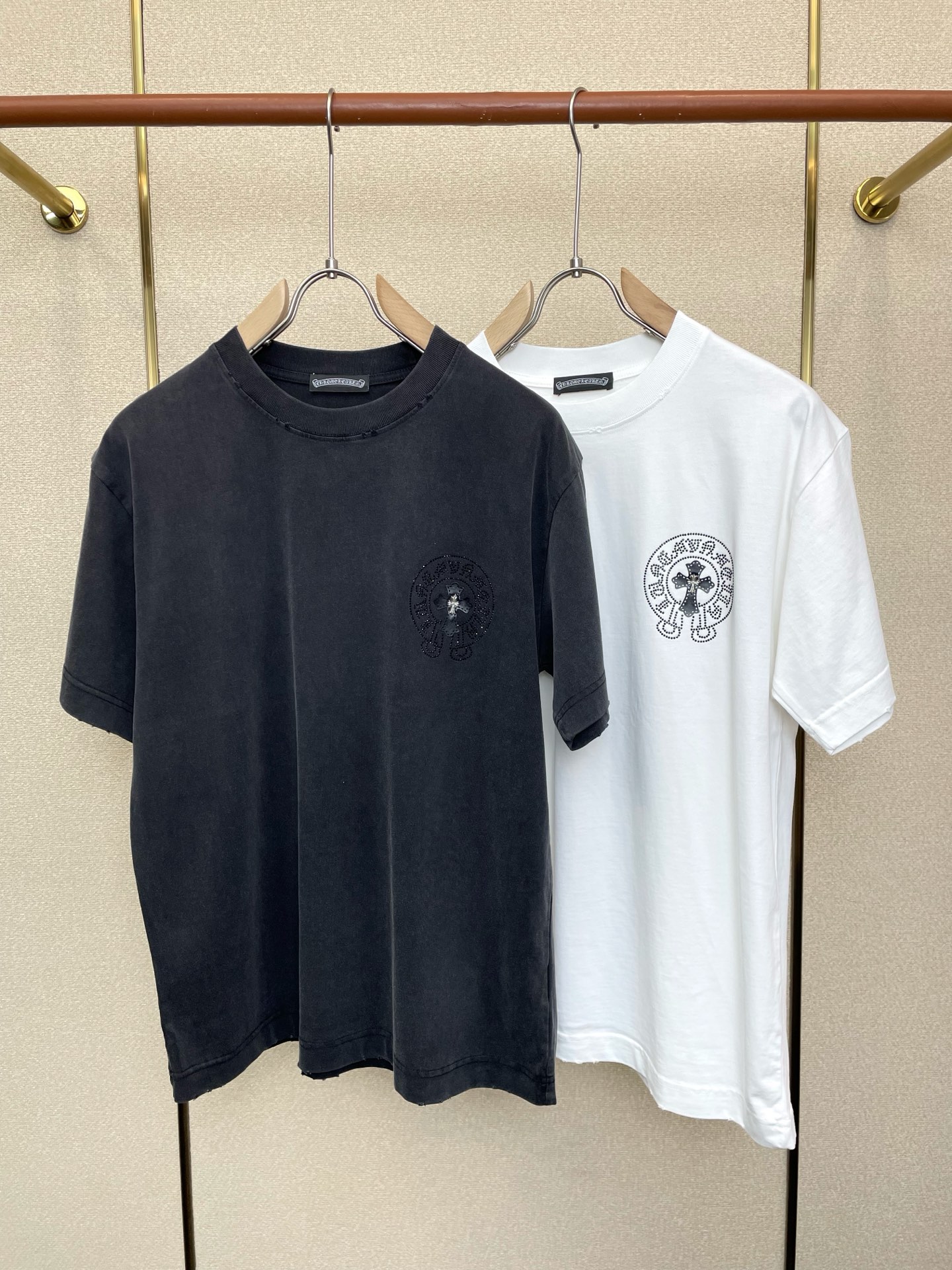 。Chrome hearts克罗心💥独家专供新款原单男士休闲短袖 高端定制 高版本 时尚百搭爆款⚠️⚠️