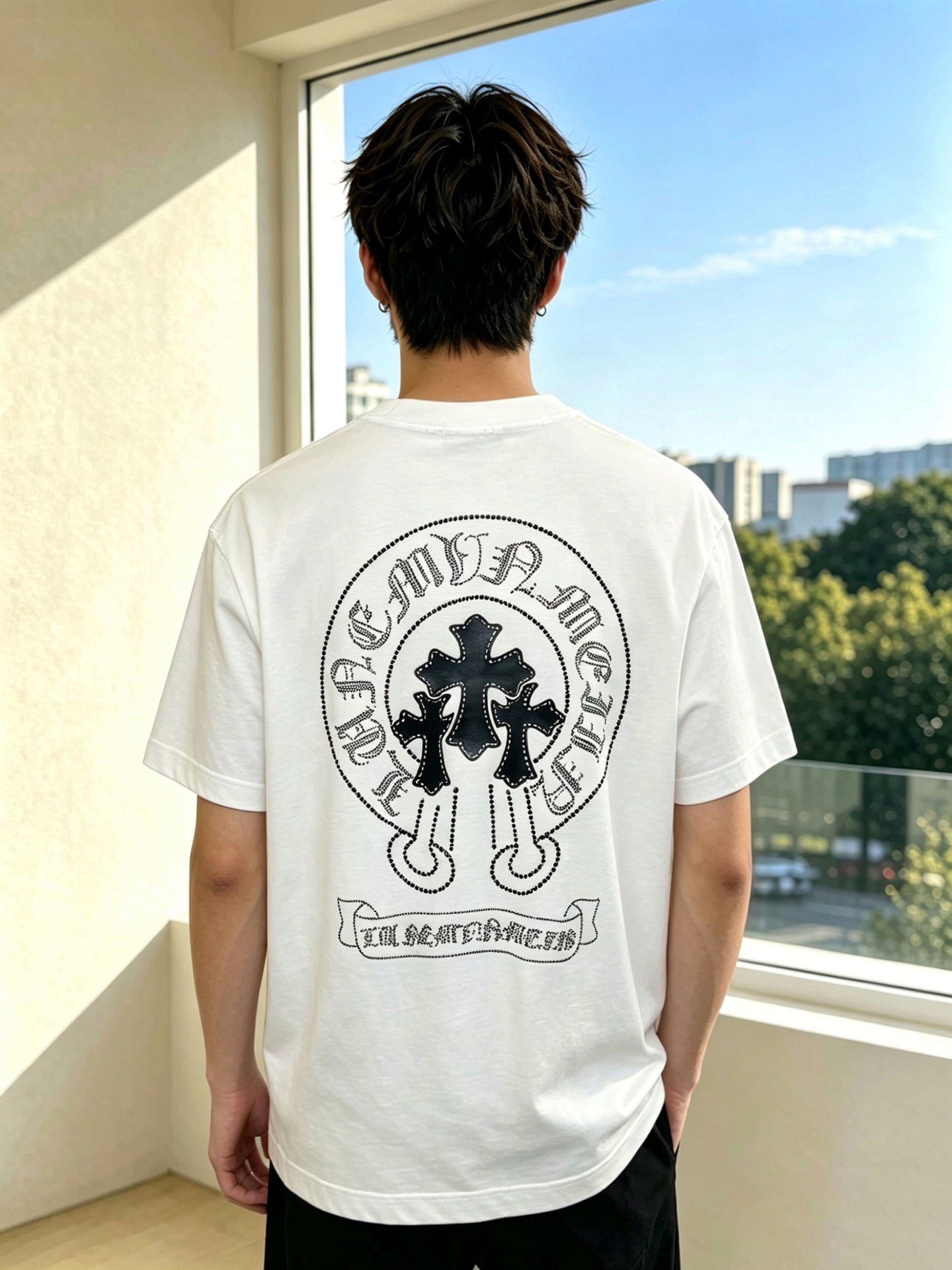 。Chrome hearts克罗心💥独家专供新款原单男士休闲短袖 高端定制 高版本 时尚百搭爆款⚠️⚠️