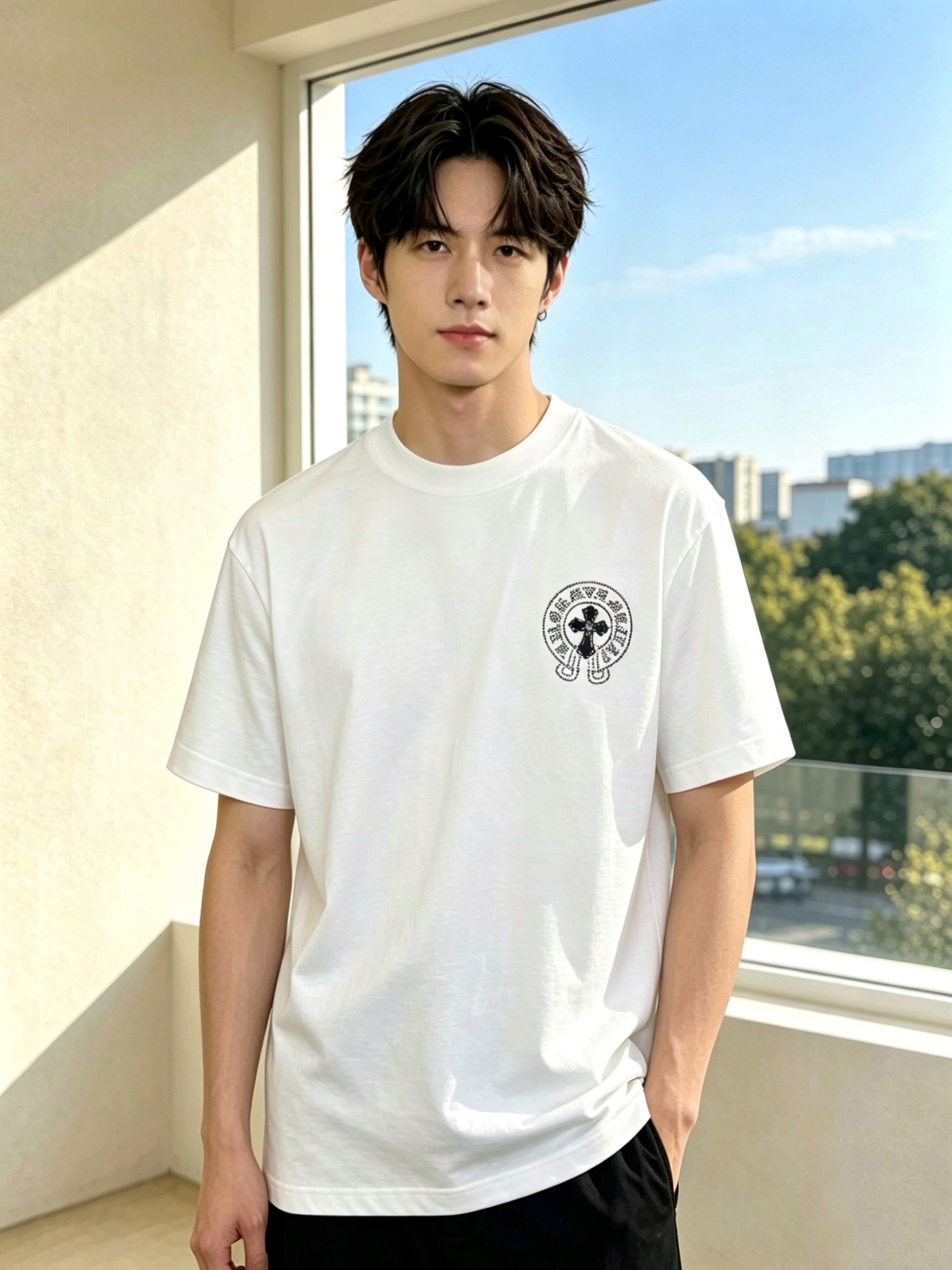 。Chrome hearts克罗心💥独家专供新款原单男士休闲短袖 高端定制 高版本 时尚百搭爆款⚠️⚠️