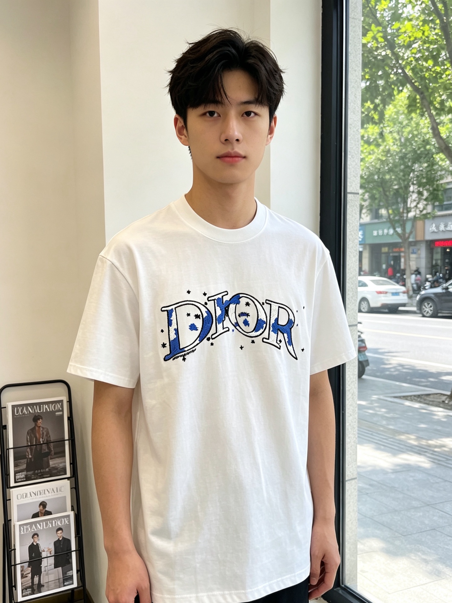 。Dior迪奥💥独家专供新款原单男士休闲短袖 高端定制 高版本 时尚百搭爆款⚠️⚠️✨✨进口面料 手感超