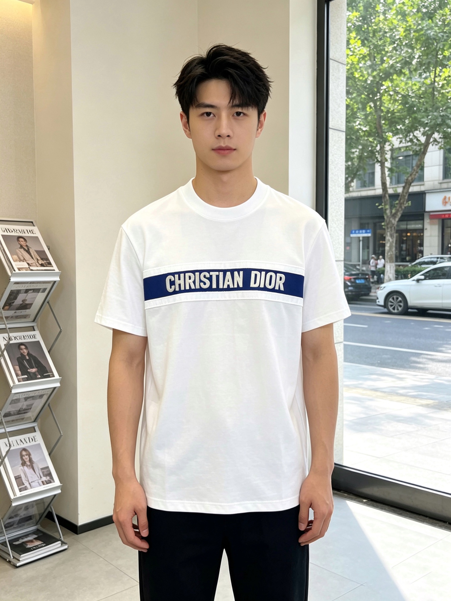 。Dior迪奥💥独家专供新款原单男士休闲短袖 高端定制 高版本 时尚百搭爆款⚠️⚠️✨✨进口面料 手感超