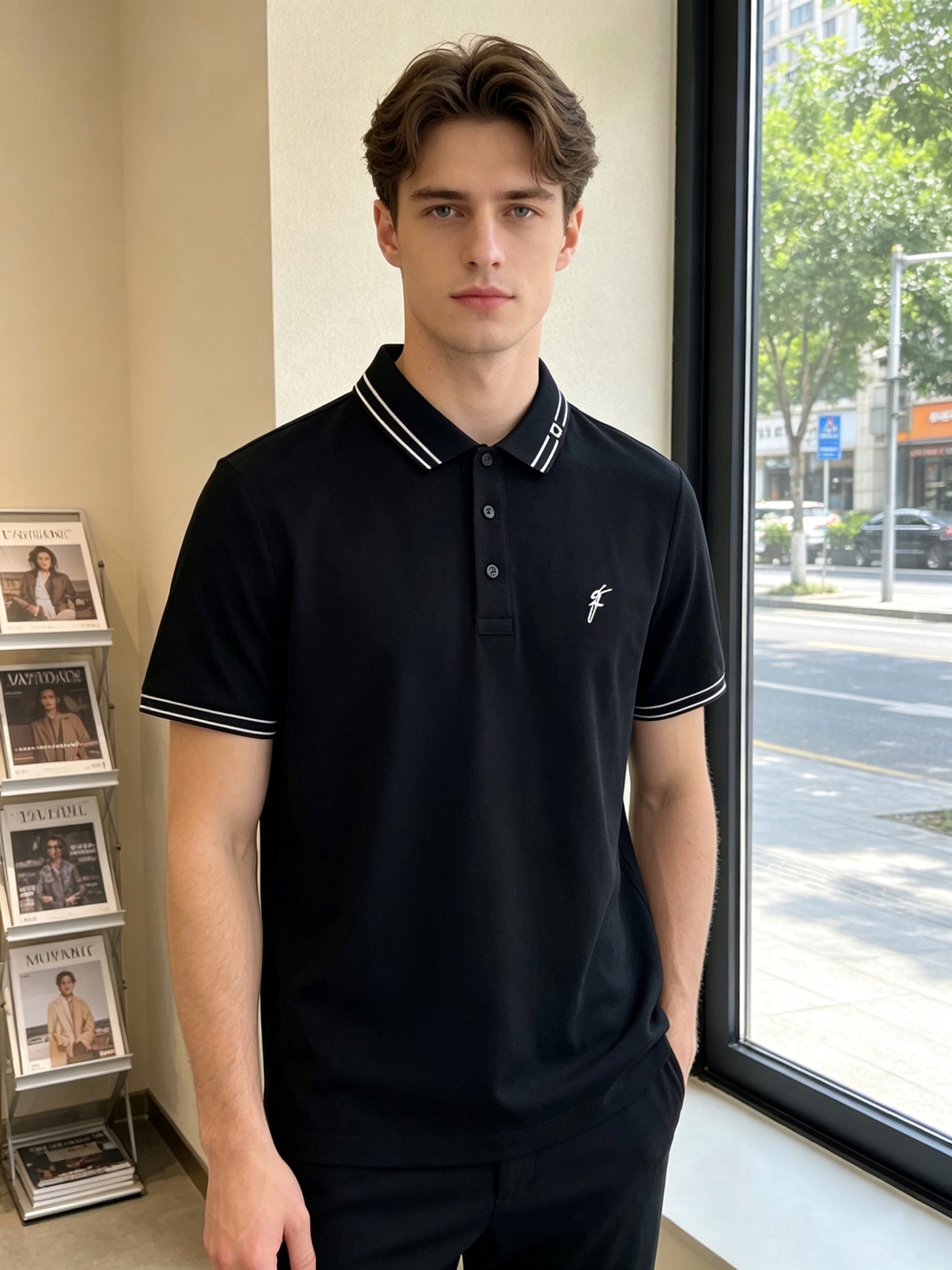 。FERRAGAMO菲拉格慕💥独家专供新款原单男士休闲短袖 高端定制 高端版本 时尚百搭爆款⚠️⚠️✨✨