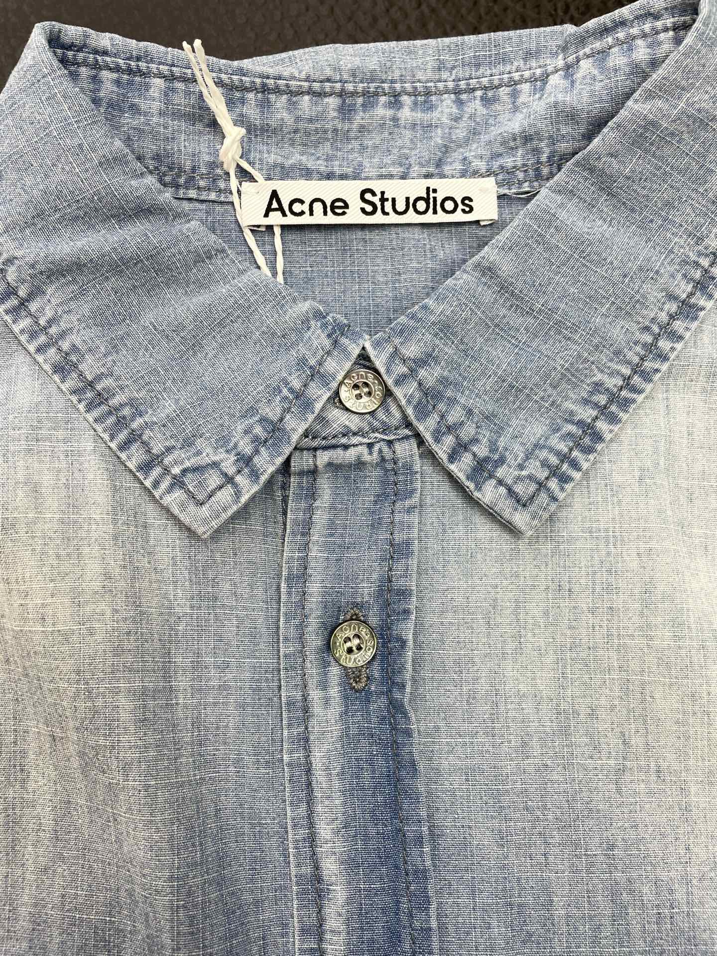 。Acne Studios💥独家专供新款原单男士休闲短袖开衫 高端定制 高端版本 时尚百搭爆款⚠️⚠️✨