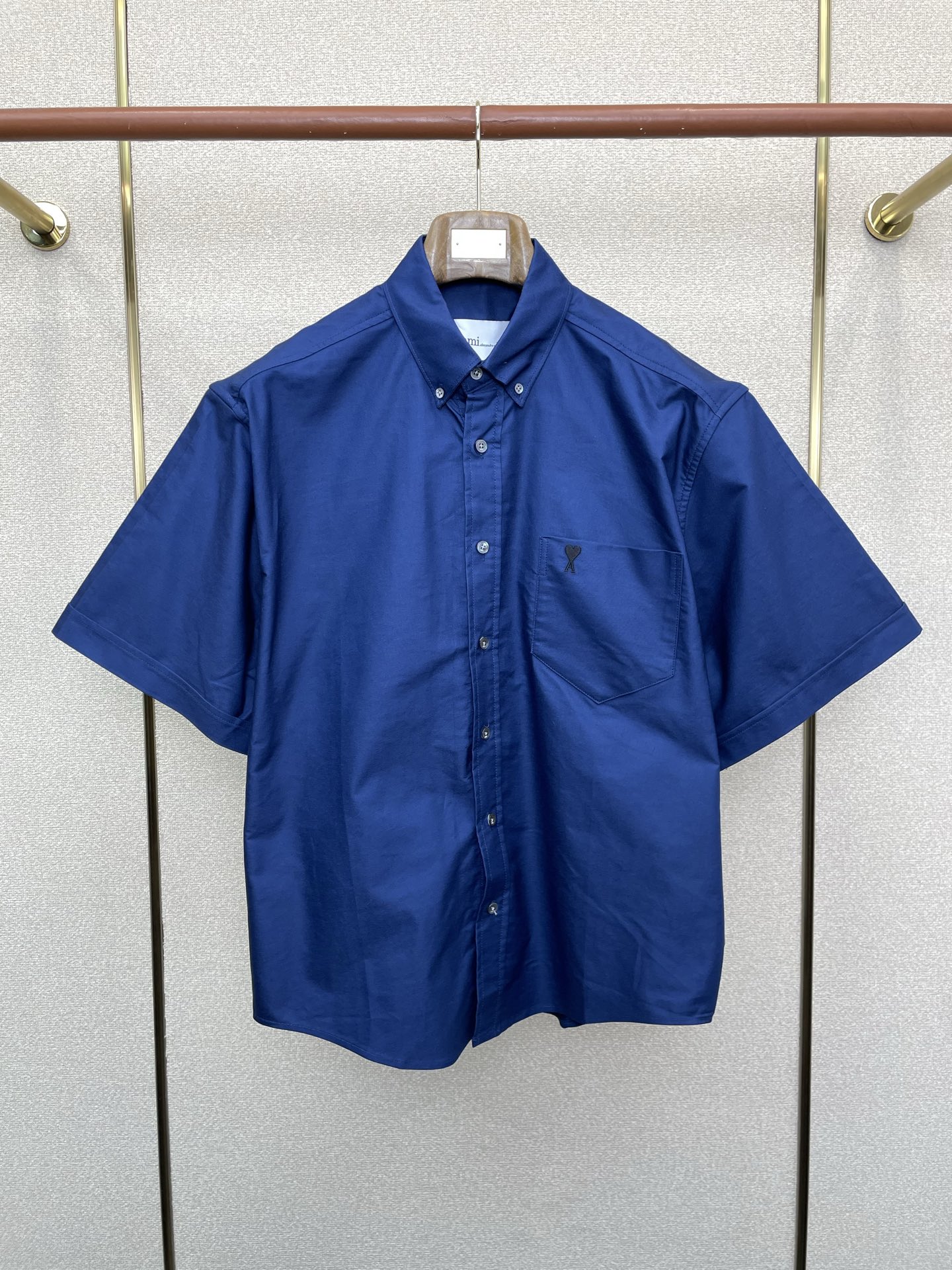 。AMI艾米💥独家专供新款原单男士休闲短袖衬衫 高端定制 高端版本 时尚百搭爆款⚠️⚠️✨✨进口面料 手