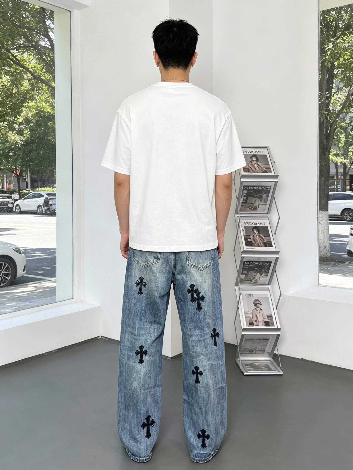 。Chrome hearts克罗心💥独家专供新款休闲阔腿牛仔裤 高端版本！独特设计 专柜定制面料 透气舒