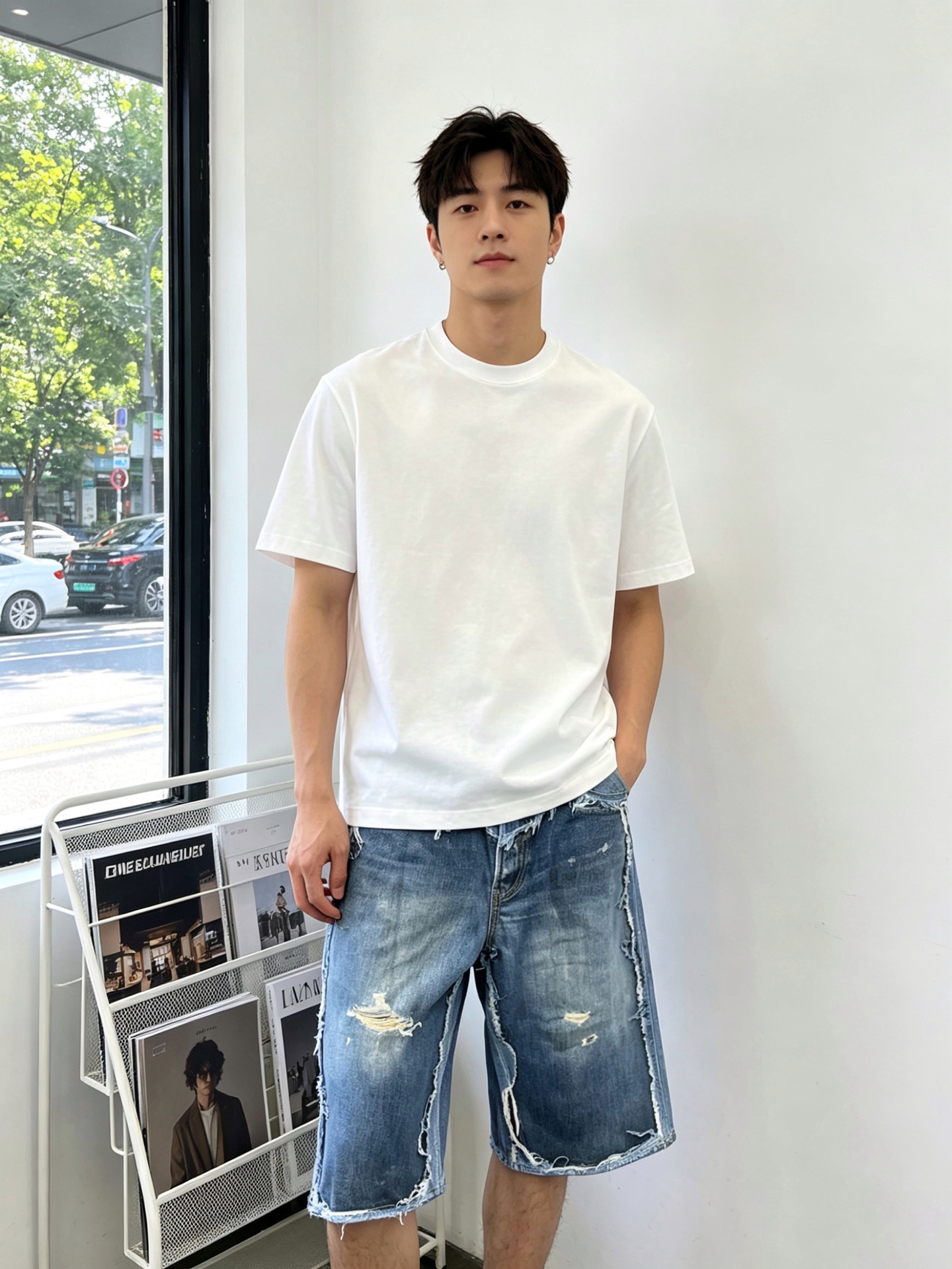 。Acne Studios💥独家专供新款休闲牛仔短裤 高端版本！独特设计 专柜定制面料 透气舒适度高，细