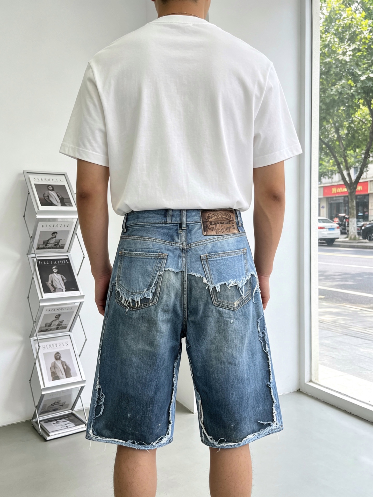 。Acne Studios💥独家专供新款休闲牛仔短裤 高端版本！独特设计 专柜定制面料 透气舒适度高，细