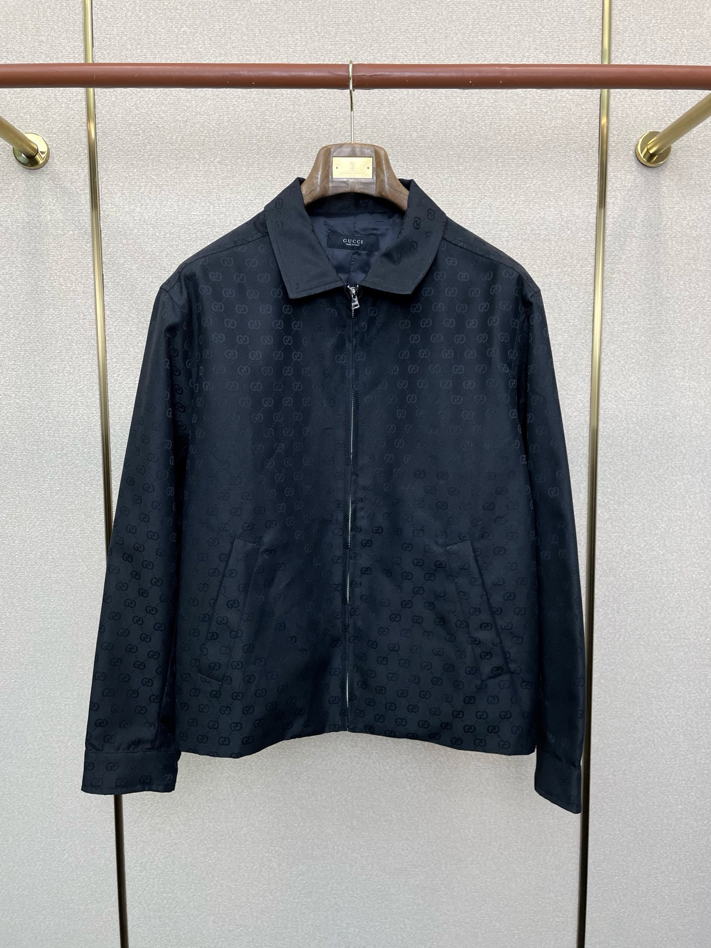 。Gucci古驰💥独家专供新款原单男士休闲翻领夹克 高端定制 高端版本 时尚百搭爆款⚠️⚠️✨✨进口面料