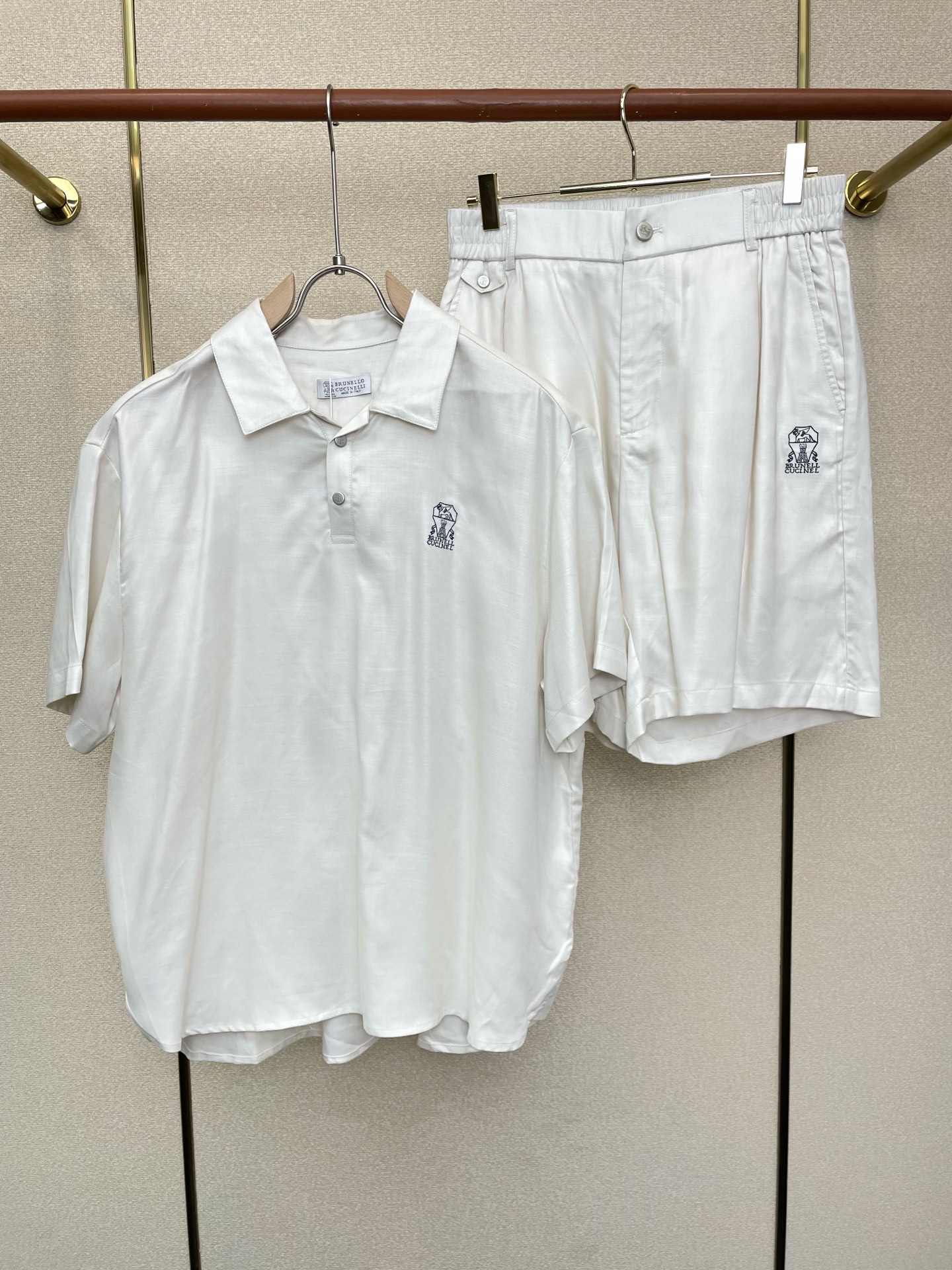 /套。BC-Brunello Cucineli布鲁内洛 • 库奇内利💥独家专供新款专柜同款短袖套装，高级