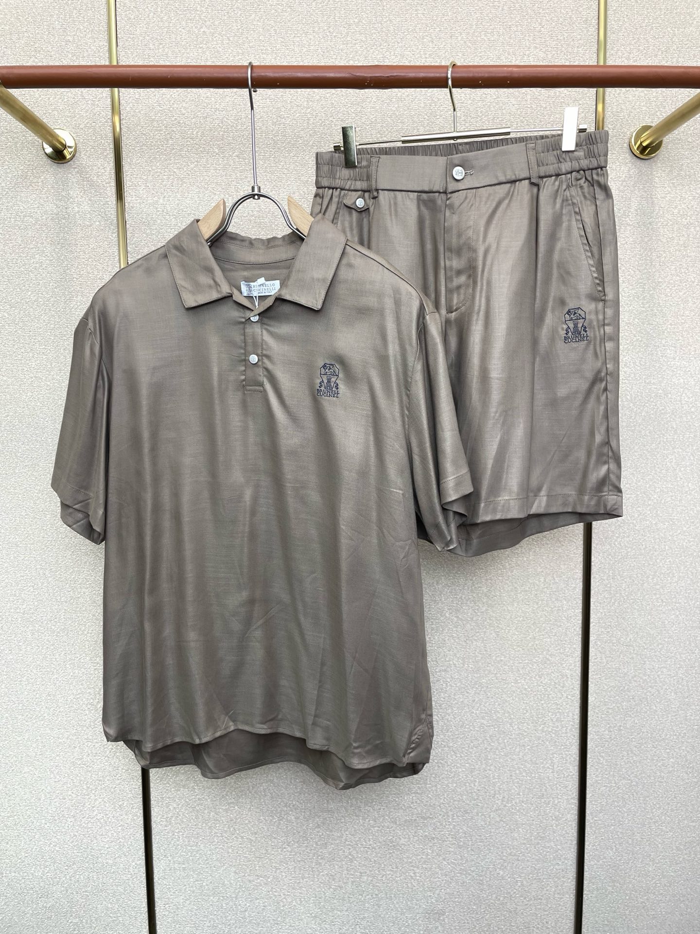 /套。BC-Brunello Cucineli布鲁内洛 • 库奇内利💥独家专供新款专柜同款短袖套装，高级