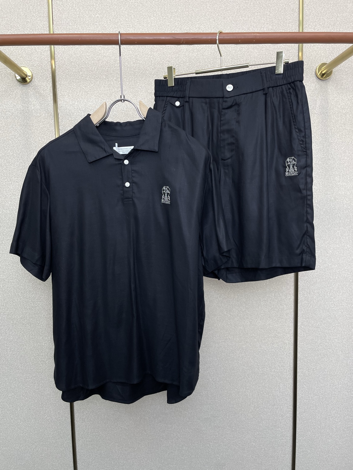 /套。BC-Brunello Cucineli布鲁内洛 • 库奇内利💥独家专供新款专柜同款短袖套装，高级