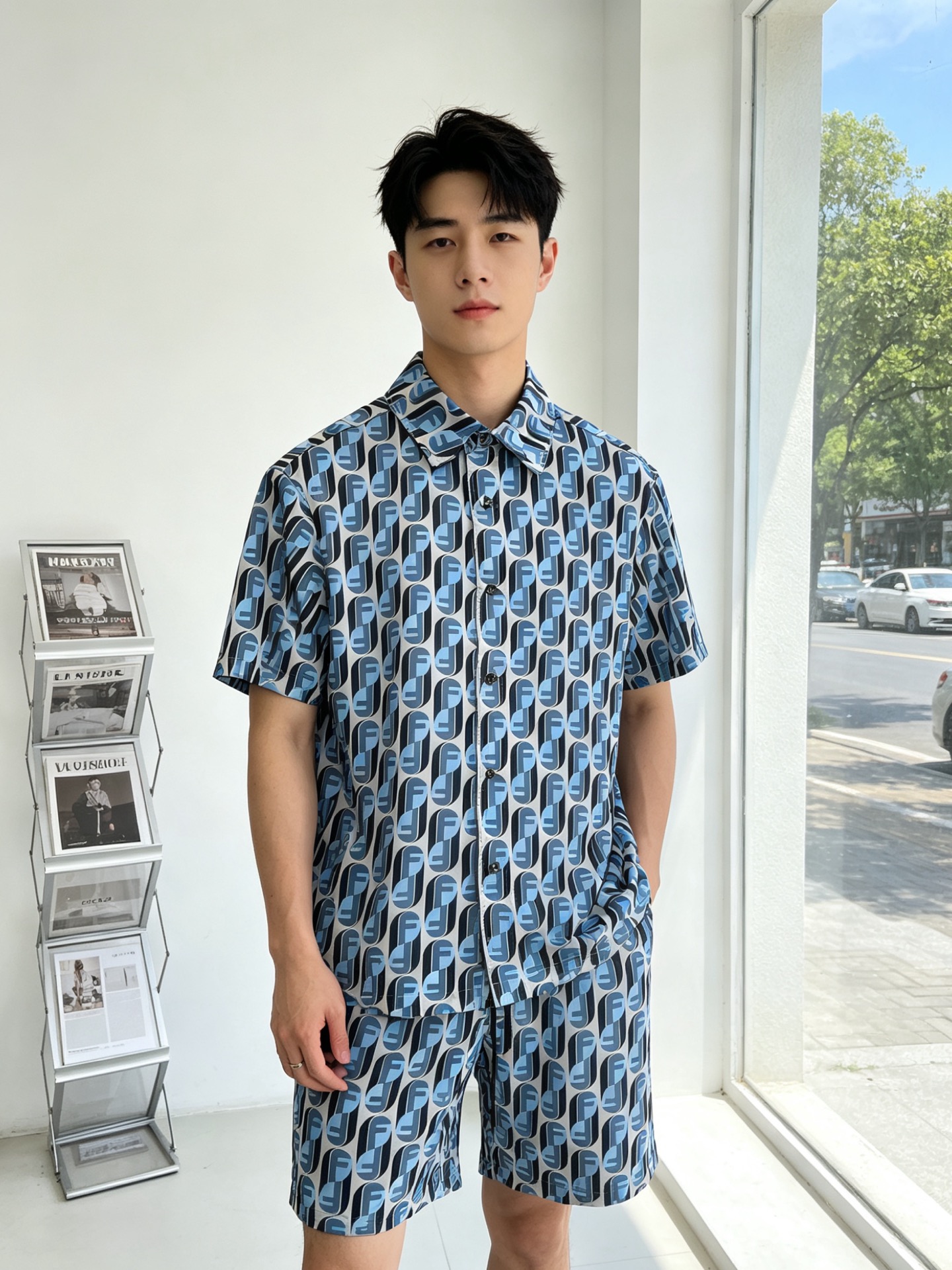 /套。FENDI芬迪💥独家专供新款专柜同款短袖套装，高级感满满！细节精致高档，做工无可挑剔！进口面料 立