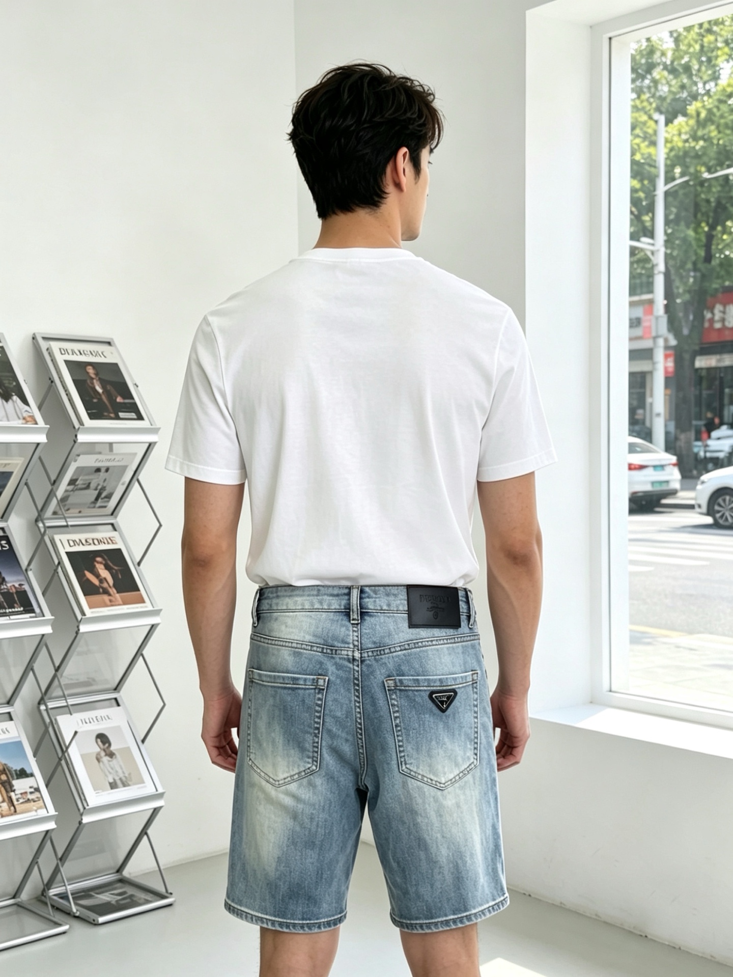 。Prada普拉达💥独家专供新款休闲短裤🩳 高端版本！专柜定制面料 透气舒适度高，细节无可挑剔，品牌元素