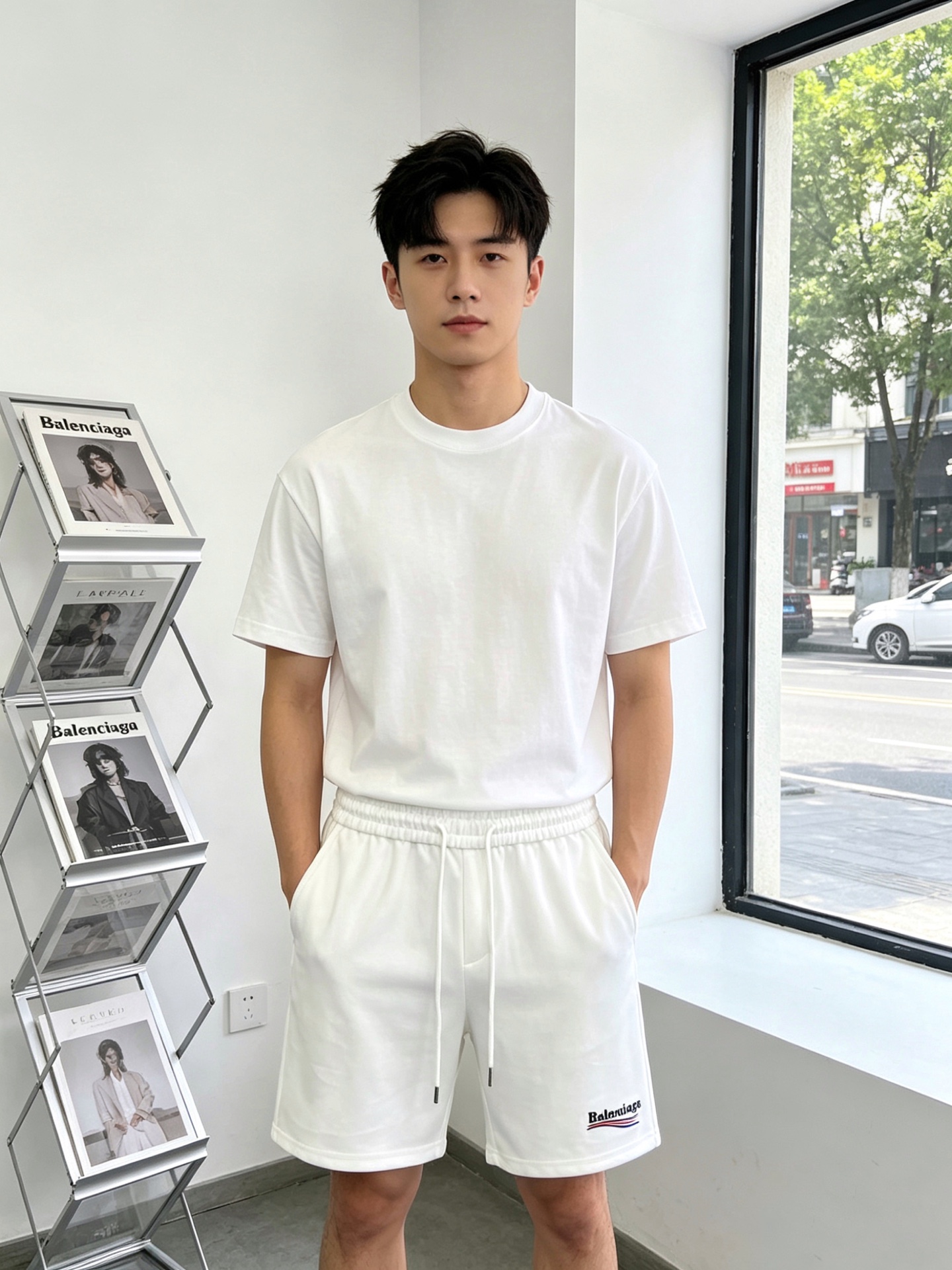 NO:836190,.Balenciaga’s new casual shorts are a high-end version that everyone wants to sell!  Custom-made fabrics at the counter are highly breathable and comfortable, with impeccable details and brand element design concepts, reflecting high quality. It feels delicate and soft!  It presents a casual cut and the upper body shape is awesome!  Size: M-3XL new model, balenciaga, balenciaga, shorts,19860909.Balenciaga巴黎世家砸锅卖铁都要上的新款新款休闲短裤 高端版本！专柜定制面料 透气舒适度高,细节无可挑剔,品牌元素设计理念,体现高品质.手感细腻柔软！呈现休闲裁剪,上身版型超赞！码数: M-3XL砸锅卖铁上新款,,balenciaga,balenciaga,shorts,,Men's clothing