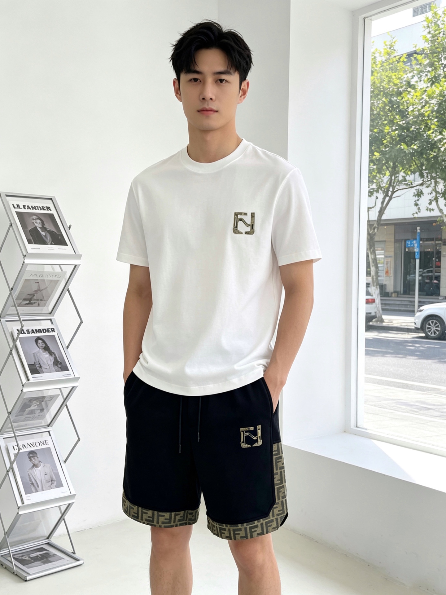 NO:840047,.FENDI Fendi’s new casual shorts are a high-end version that everyone wants to sell!  Custom-made fabrics at the counter are highly breathable and comfortable, with impeccable details and brand element design concepts, reflecting high quality. It feels delicate and soft!  It presents a casual cut and the upper body shape is awesome!  Size: M-3XL,,fendi,fendi,shorts,19860909.FENDI芬迪砸锅卖铁都要上的新款新款休闲短裤 高端版本！专柜定制面料 透气舒适度高,细节无可挑剔,品牌元素设计理念,体现高品质.手感细腻柔软！呈现休闲裁剪,上身版型超赞！码数: M-3XL,,fendi,fendi,shorts,,Men's clothing