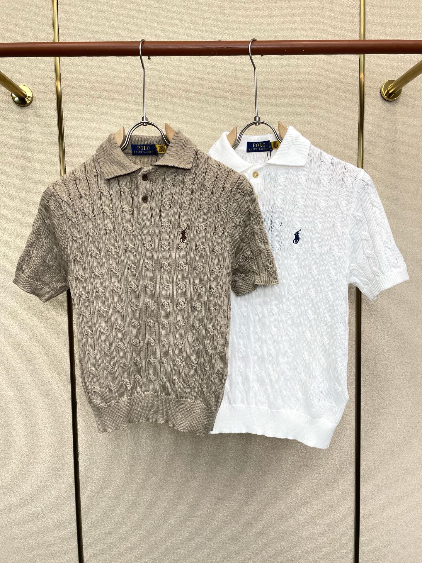 。RaLoro Pianah Lauren拉夫劳伦👚砸锅卖铁都要上的新款👚新款女装休闲针织麻花短袖👚高端