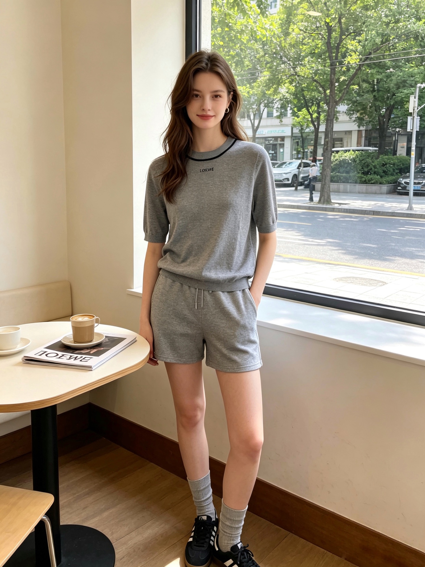 NO:836282,.Loewe's new high-end version of women's casual knitted short-sleeves is a must-have product!  Uniquely designed counter-customized fabrics with high breathability and comfort, impeccable details, brand element design concept, reflecting high quality. It feels delicate and soft!  It presents a casual cut and the upper body shape is awesome!  Size XS-M, new style, loewe, loewe, T-shirt,19860909.Loewe罗意威砸锅卖铁都要上的新款新款女装休闲针织短袖高端版本！独特设计 专柜定制面料 透气舒适度高,细节无可挑剔,品牌元素设计理念,体现高品质.手感细腻柔软！呈现休闲裁剪,上身版型超赞！码数XS-M砸锅卖铁上新款,,loewe,loewe,T-shirt,,Men's clothing