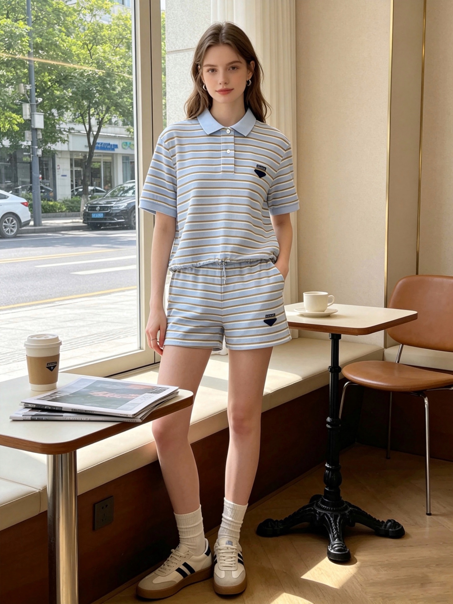 。Prada普拉达👚砸锅卖铁都要上的新款👚新款女装休闲短袖 高端版本！独特设计 专柜定制面料 透气舒适度