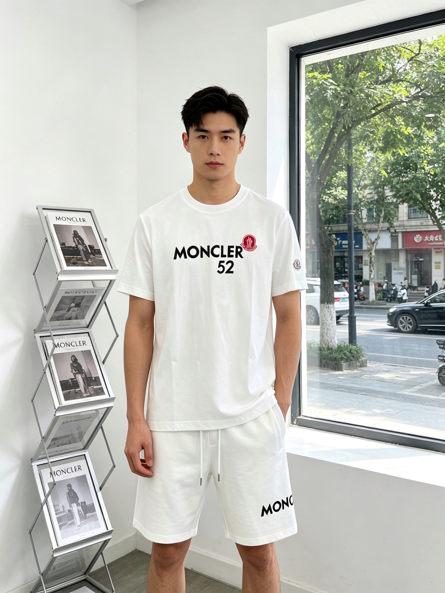 NO:836229,Short-sleeved, shorts. Moncler’s new and new counter suit is the same style that everyone must buy. It’s breathable, comfortable and casual!  Full of high-end feel!  The details are exquisite and high-end, and the workmanship is impeccable!  The original high-end fabric is very high-end!  The fabric is soft, delicate and comfortable, moisture-absorbent, quick-drying and breathable, neat and stylish. Sizes M-3XL, the hottest new styles, Moncler, shorts, T-shirt,19860909短袖、短裤.Moncler蒙口砸锅卖铁都要上的新款新款专柜同款套装,透气舒适休闲！高级感满满！细节精致高档,做工无可挑剔！原版高端面料很显高级！面料柔软细腻舒适 吸湿速干透气,利落有型.码数M-3XL砸锅卖铁上新款,,Moncler,shorts,T-shirt,,Men's clothing