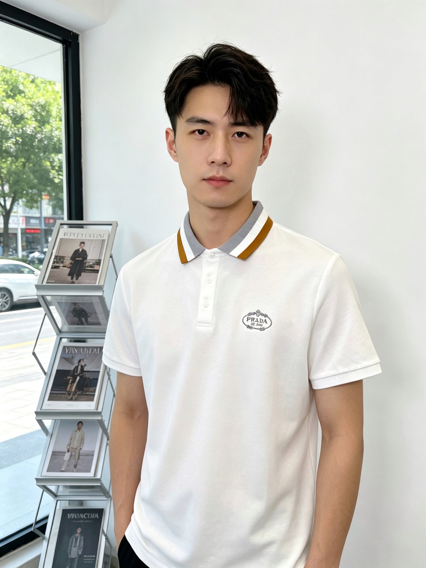 NO:845392,.Prada Prada's new and popular men's casual short-sleeved original model. High-end customization. High-end version. Fashionable and versatile imported fabrics. Super soft and delicate feel. Skin-friendly and comfortable to wear. High-end boutique. The upper body is finely made by the foundry. It's a must-have item for men. Complete three standards. Size M-4XL. The latest model. Prada, prada, T-shirt,19860909.Prada普拉达砸锅卖铁都要上的新款新款原单男士休闲短袖 高端定制 高端版本 时尚百搭爆款进口面料 手感超柔软细腻 穿着亲肤舒适 高端精品 代工厂精细做上身非常赞 男士必备单品 三标齐全 码数M-4XL砸锅卖铁上新款,,prada,prada,T-shirt,,Men's clothing