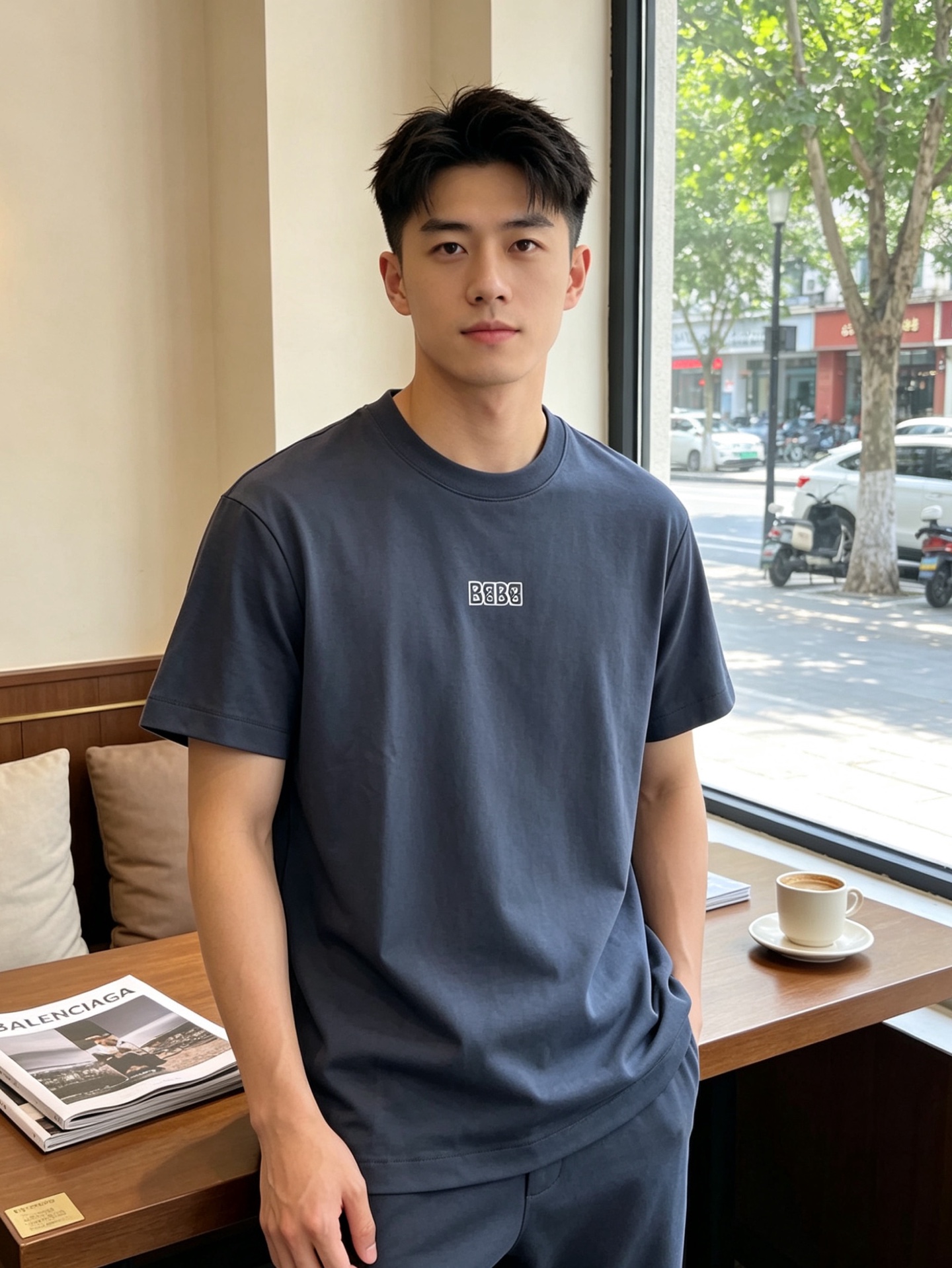 NO:836226,.BALENCIAGA Balenciaga's new and popular men's casual short-sleeved original model. High-end customization. High-end version. Fashionable and versatile imported fabrics. Super soft and delicate feel. Skin-friendly and comfortable to wear. High-end boutique. The upper body made by the factory is very good. Men's must-have items. Complete three standards. Size M-4XL. New trend. Balenciaga, balenciaga, T-shirt,19860909.BALENCIAGA巴黎世家砸锅卖铁都要上的新款新款原单男士休闲短袖 高端定制 高端版本 时尚百搭爆款进口面料 手感超柔软细腻 穿着亲肤舒适 高端精品 代工厂精细做上身非常赞 男士必备单品 三标齐全 码数M-4XL砸锅卖铁上新款,,balenciaga,balenciaga,T-shirt,,Men's clothing