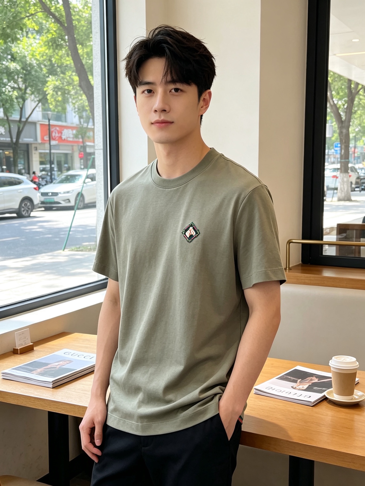NO:836264,.Gucci Gucci's new and popular new original men's casual short-sleeves. High-end customized high-end version. Fashionable and versatile imported fabrics. Super soft and delicate feel. Skin-friendly and comfortable to wear. High-end boutique. The upper body is finely made by the OEM. It is a must-have item for men. Complete three standards. Size M-4XL. The most popular new style, gucci, gucci, T-shirt,19860909.Gucci古驰砸锅卖铁都要上的新款新款原单男士休闲短袖 高端定制 高端版本 时尚百搭爆款进口面料 手感超柔软细腻 穿着亲肤舒适 高端精品 代工厂精细做上身非常赞 男士必备单品 三标齐全 码数M-4XL砸锅卖铁上新款,,gucci,gucci,T-shirt,,Men's clothing