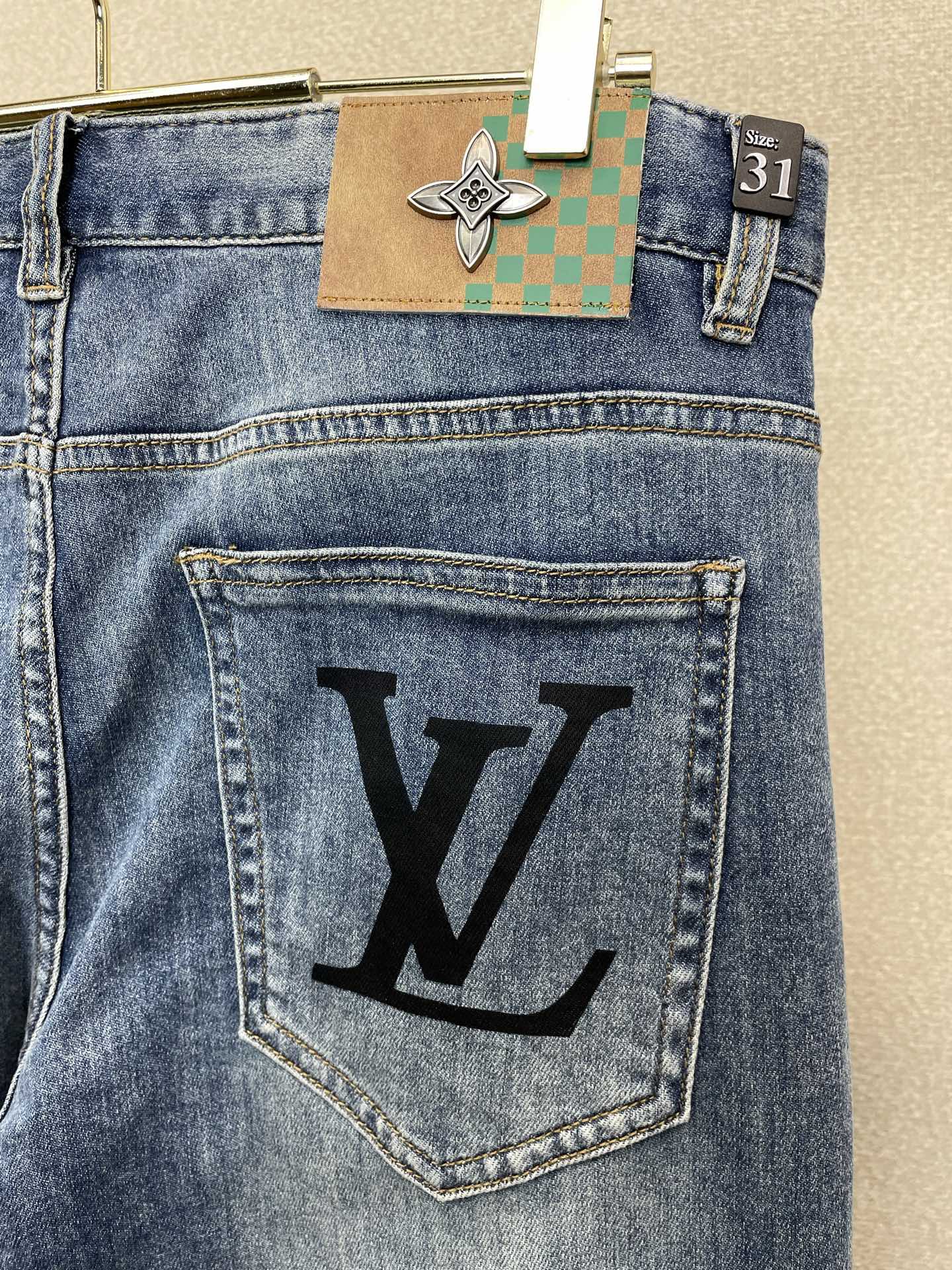 。Louis Vuitton路易威登💥砸锅卖铁都要上的新款新款休闲牛仔裤👖高端版本 专柜定制面料 透气舒
