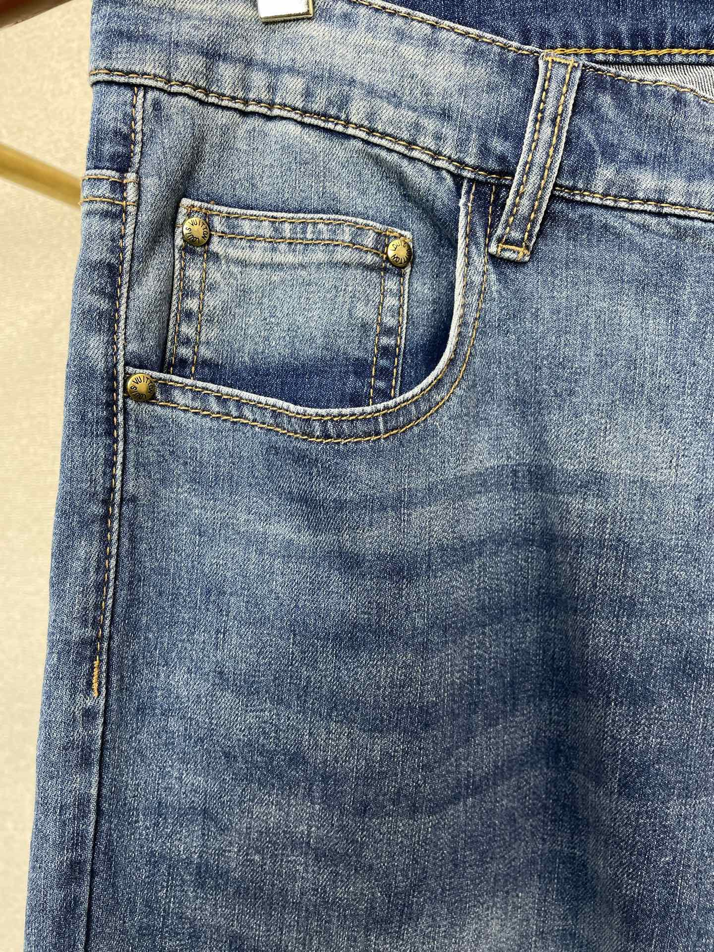 。Louis Vuitton路易威登💥砸锅卖铁都要上的新款新款休闲牛仔裤👖高端版本 专柜定制面料 透气舒