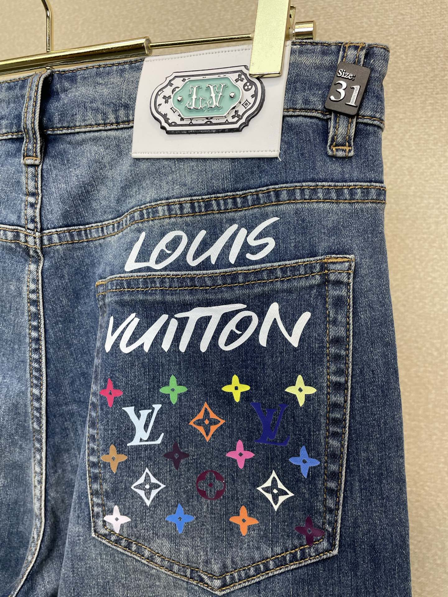 。Louis Vuitton路易威登💥砸锅卖铁都要上的新款新款休闲牛仔裤👖高端版本 专柜定制面料 透气舒