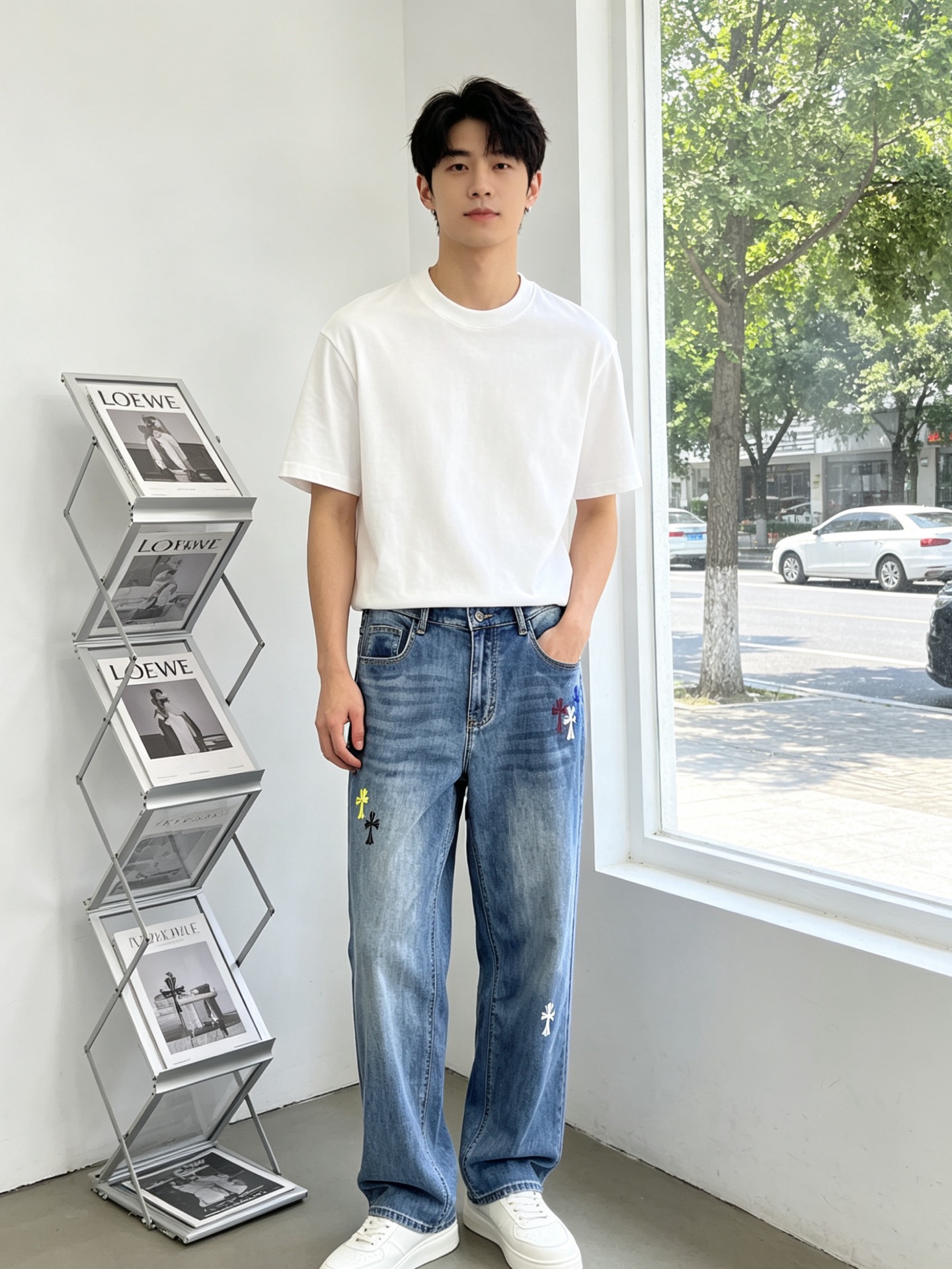 NO:873966,.Chrome Hearts is a high-end version of the new casual jeans that everyone will buy. Custom-made fabrics at the counter. Highly breathable and comfortable, with impeccable details. The brand element design concept embodies high quality. It feels delicate and soft!  It presents a casual cut and the upper body shape is awesome!  Code number 29-42,,chrome hearts,chrome hearts,jeans,19860909.Chrome hearts克罗心砸锅卖铁都要上的新款新款休闲牛仔裤高端版本 专柜定制面料 透气舒适度高,细节无可挑剔,品牌元素设计理念,体现高品质.手感细腻柔软！呈现休闲裁剪,上身版型超赞！码数29-42,,chrome hearts,chrome hearts,jeans,,Men's clothing