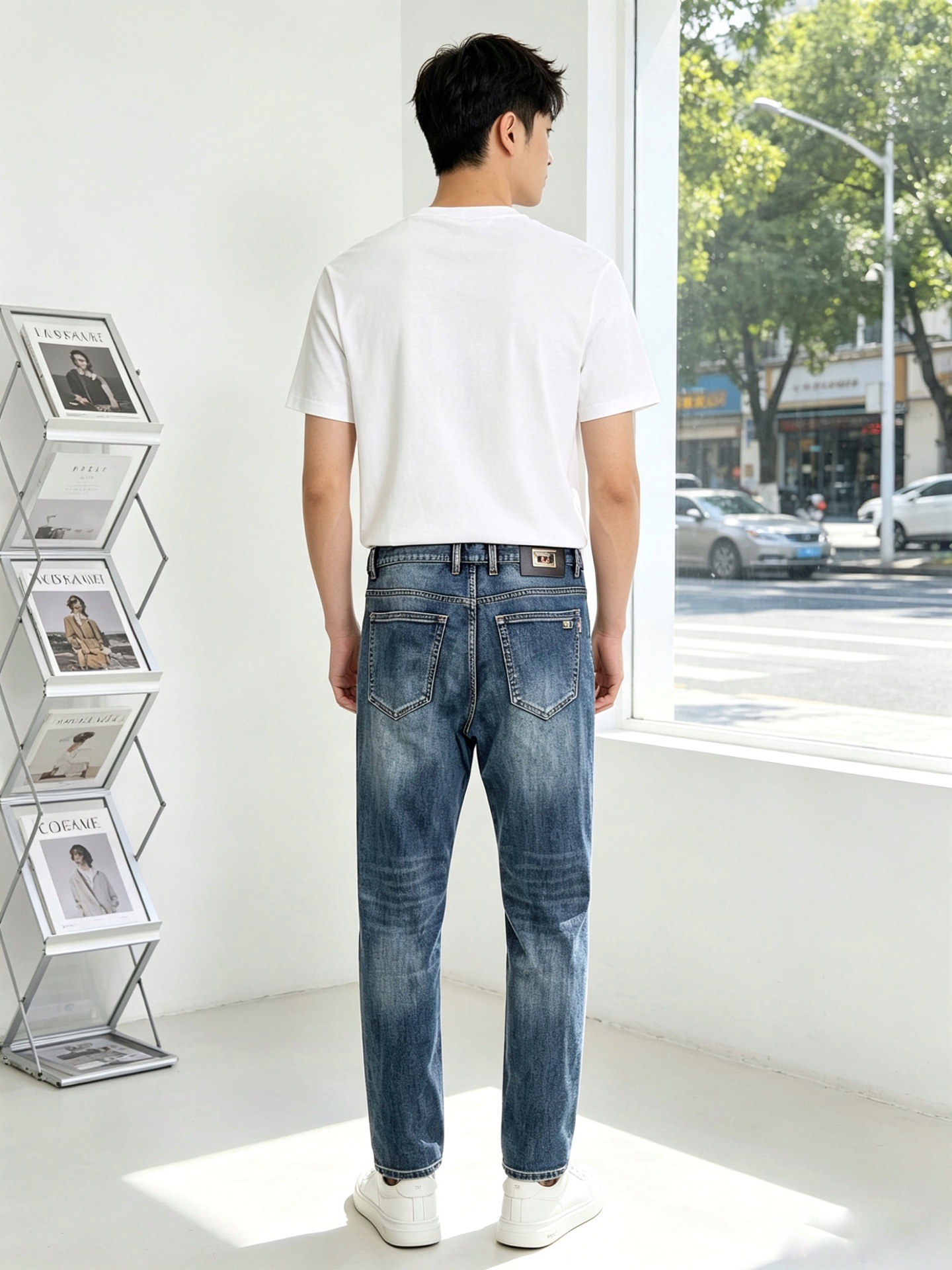 。Gucci古驰💥独家专供新款休闲牛仔裤👖高端版本 专柜定制面料 透气舒适度高，细节无可挑剔，品牌元素设