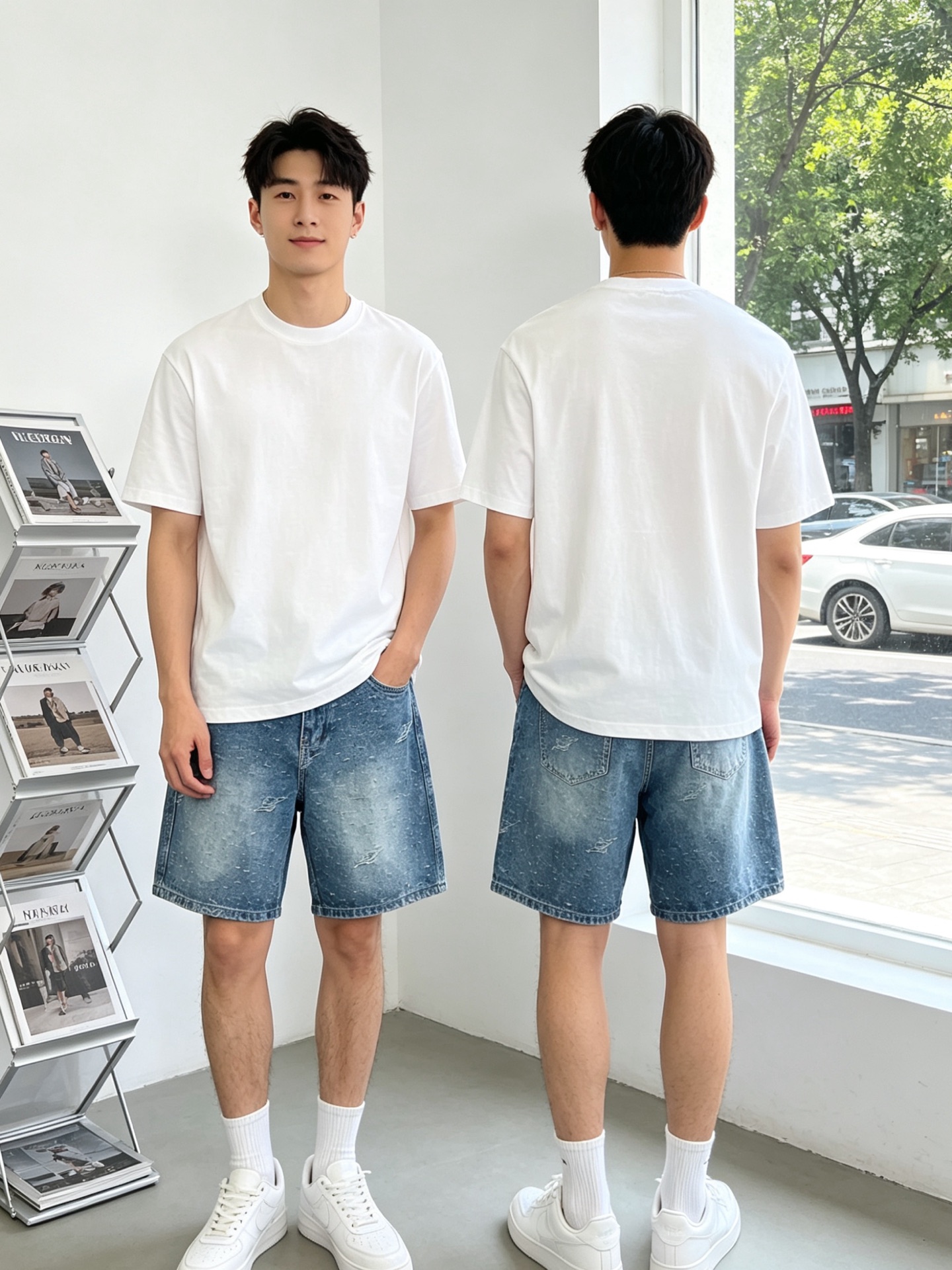 NO:840058,.The new high-end version of Vivienne Westwood's new casual denim shorts that every Queen Mother of the West has to buy. Custom-made fabrics at the counter. Highly breathable and comfortable, with impeccable details. The brand element design concept reflects high quality. It feels delicate and soft!  It presents a casual cut and the upper body shape is awesome!  Size S-3XL,,shorts,19860909.Vivienne Westwood西太后砸锅卖铁都要上的新款新款休闲牛仔短裤高端版本 专柜定制面料 透气舒适度高,细节无可挑剔,品牌元素设计理念,体现高品质.手感细腻柔软！呈现休闲裁剪,上身版型超赞！码数S-3XL,,shorts,,Men's clothing