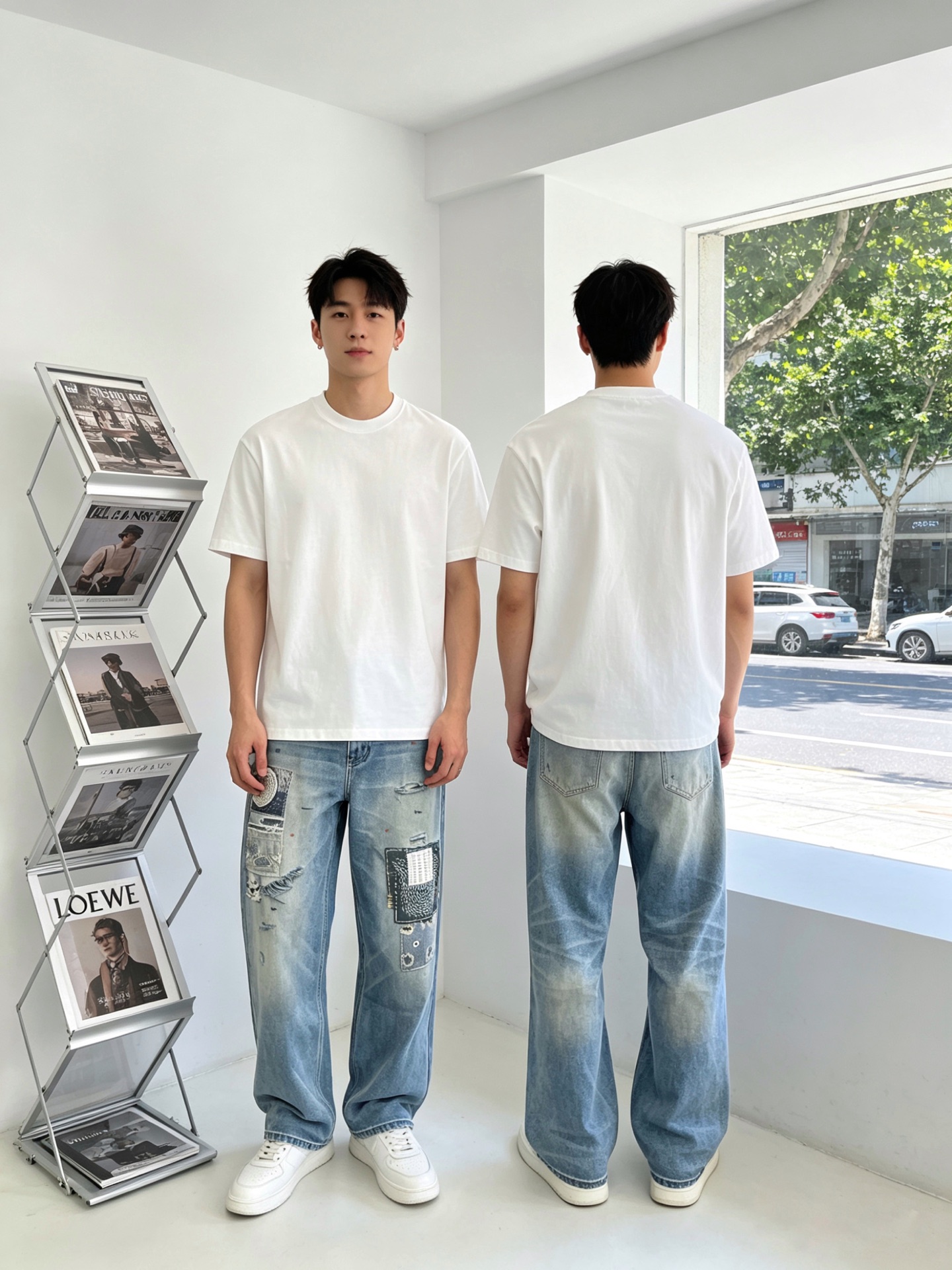 NO:835229,.Masion Margiela exclusively provides high-end versions of new casual denim wide-leg pants. Custom-made fabrics at the counter. Highly breathable and comfortable, with impeccable details. The brand element design concept embodies high quality. It feels delicate and soft!  It presents a casual cut and the upper body shape is awesome!  Size S-3XL,, masion margiela,19860909.Masion Margiela梅森马吉拉独家专供新款休闲牛仔阔腿裤高端版本 专柜定制面料 透气舒适度高,细节无可挑剔,品牌元素设计理念,体现高品质.手感细腻柔软！呈现休闲裁剪,上身版型超赞！码数S-3XL,,masion margiela,,Men's clothing