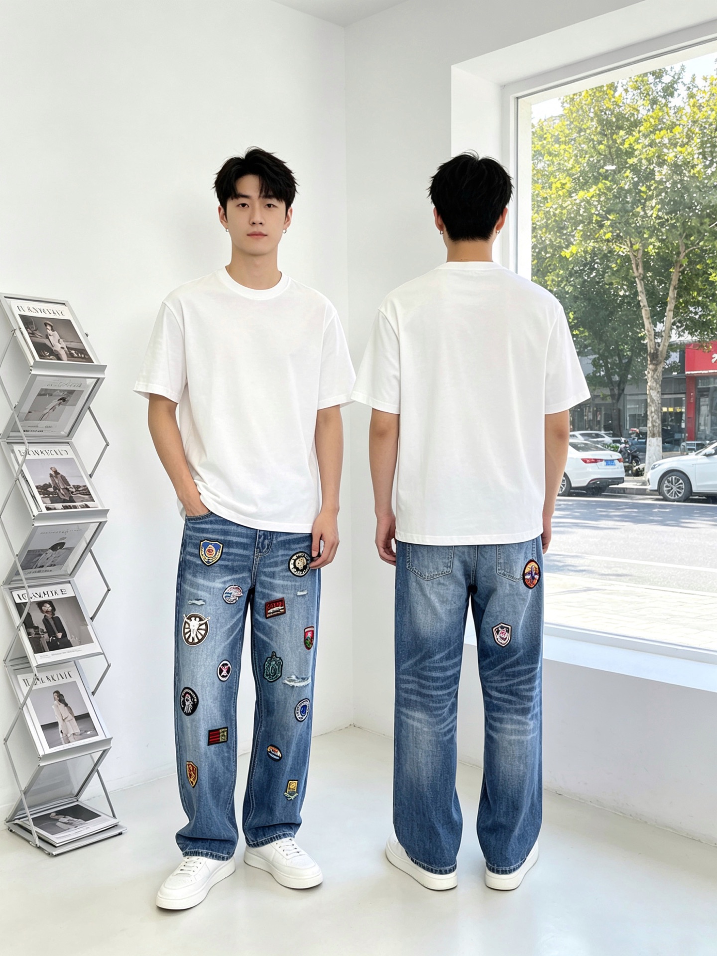 NO:873928,.Masion Margiela is a high-end version of the new casual denim wide-leg pants that everyone wants to buy. Customized fabrics at the counter. Highly breathable and comfortable, with impeccable details. The brand element design concept embodies high quality. It feels delicate and soft!  It presents a casual cut and the upper body shape is awesome!  Size S-3XL,, masion margiela,19860909.Masion Margiela梅森马吉拉砸锅卖铁都要上的新款新款休闲牛仔阔腿裤高端版本 专柜定制面料 透气舒适度高,细节无可挑剔,品牌元素设计理念,体现高品质.手感细腻柔软！呈现休闲裁剪,上身版型超赞！码数S-3XL,,masion margiela,,Men's clothing