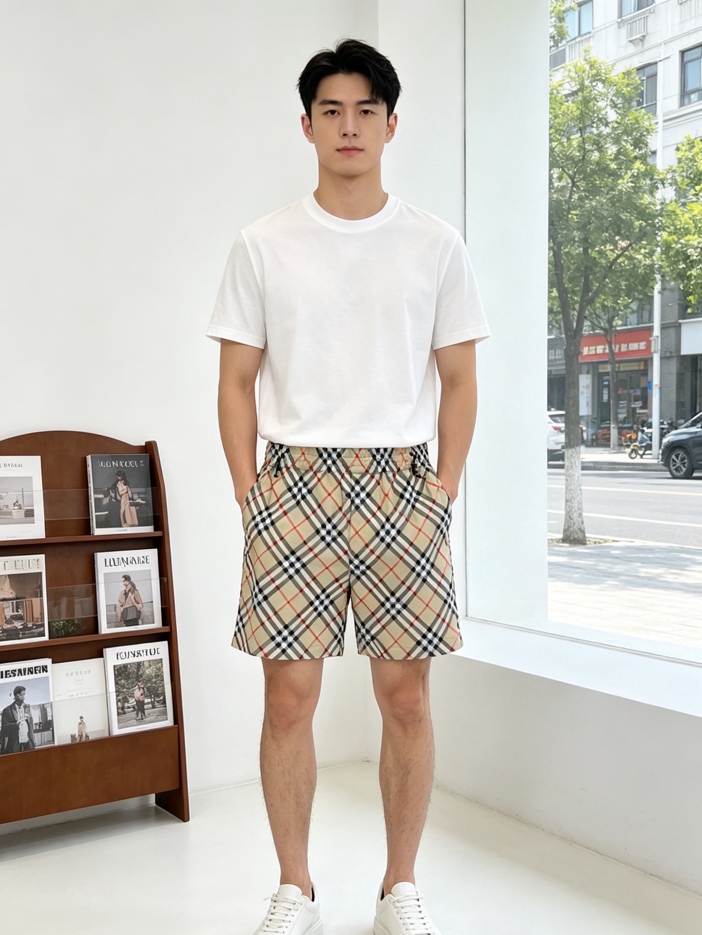 NO:840069,.Burberry's new casual plaid shorts are a high-end version that everyone wants to sell!  Custom-made fabrics at the counter are highly breathable and comfortable, with impeccable details and brand element design concepts, reflecting high quality. It feels delicate and soft!  It presents a casual cut and the upper body shape is awesome!  Size: S-XL,,burberry,burberry,shorts,19860909.Burberry巴宝莉砸锅卖铁都要上的新款新款休闲格纹短裤 高端版本！专柜定制面料 透气舒适度高,细节无可挑剔,品牌元素设计理念,体现高品质.手感细腻柔软！呈现休闲裁剪,上身版型超赞！码数: S-XL,,burberry,burberry,shorts,,Men's clothing