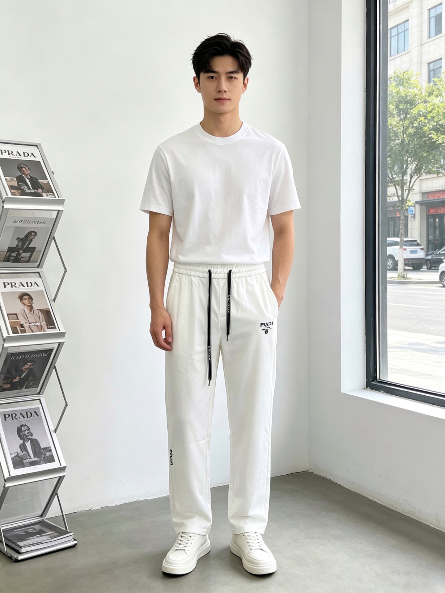 NO:837947,.Prada Exclusively offers new high-end version of casual pants!  Custom-made fabrics at the counter are highly breathable and comfortable, with impeccable details and brand element design concepts, reflecting high quality. It feels delicate and soft!  It presents a casual cut and the upper body shape is awesome!  Size: M-3XL,,prada,prada,19860909.Prada普拉达独家专供新款 休闲裤 高端版本！专柜定制面料 透气舒适度高,细节无可挑剔,品牌元素设计理念,体现高品质.手感细腻柔软！呈现休闲裁剪,上身版型超赞！码数: M-3XL,,prada,prada,,Men's clothing