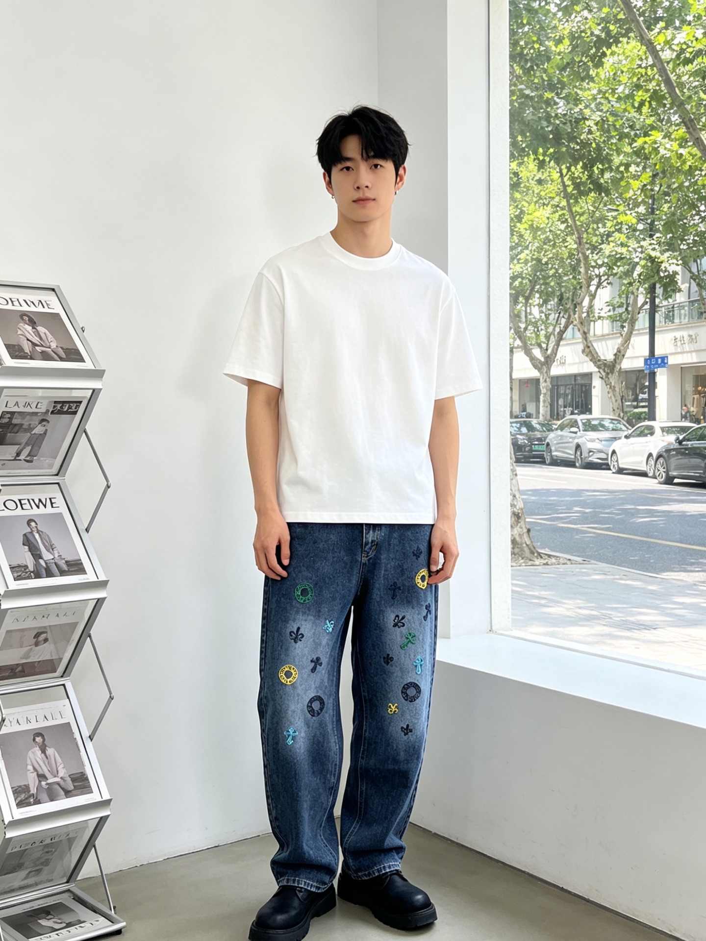 NO:873971,.Chrome hearts Chrome hearts is a new high-end version of casual jeans that everyone will buy!  Custom-made fabrics at the counter are highly breathable and comfortable, with impeccable details and brand element design concepts, reflecting high quality. It feels delicate and soft!  It presents a casual cut and the upper body shape is awesome!  Code number: 30-36,,chrome hearts,chrome hearts,jeans,19860909.Chrome hearts克罗心砸锅卖铁都要上的新款新款 休闲牛仔裤高端版本！专柜定制面料 透气舒适度高,细节无可挑剔,品牌元素设计理念,体现高品质.手感细腻柔软！呈现休闲裁剪,上身版型超赞！码数: 30-36,,chrome hearts,chrome hearts,jeans,,Men's clothing