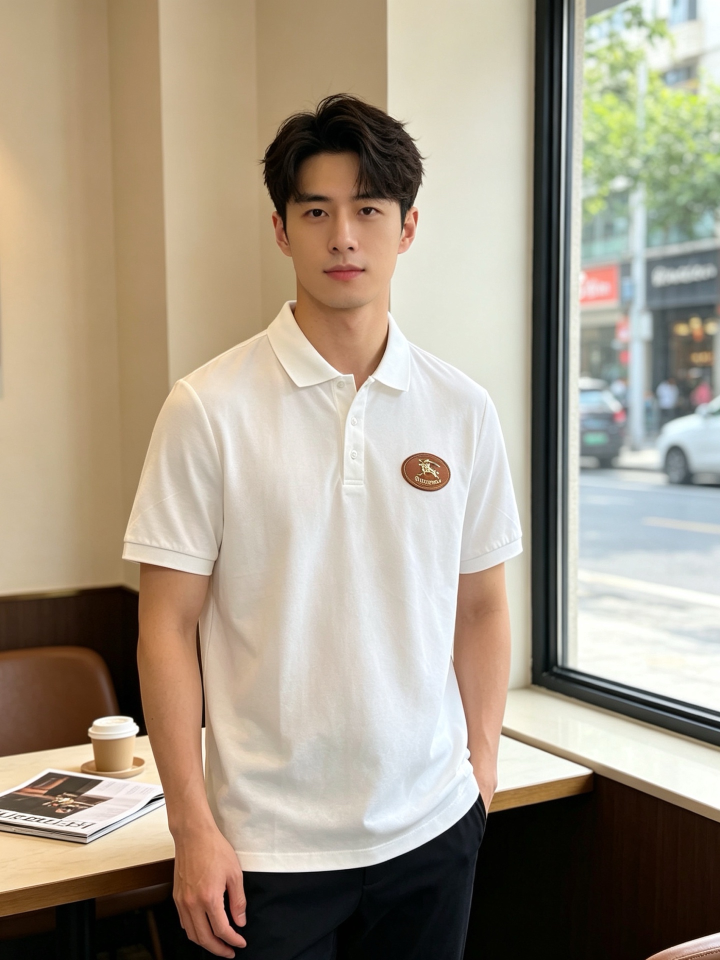 。Burberry巴宝莉💥独家专供新款原单男士休闲短袖 高端定制 高端版本 时尚百搭爆款⚠️⚠️✨✨进口