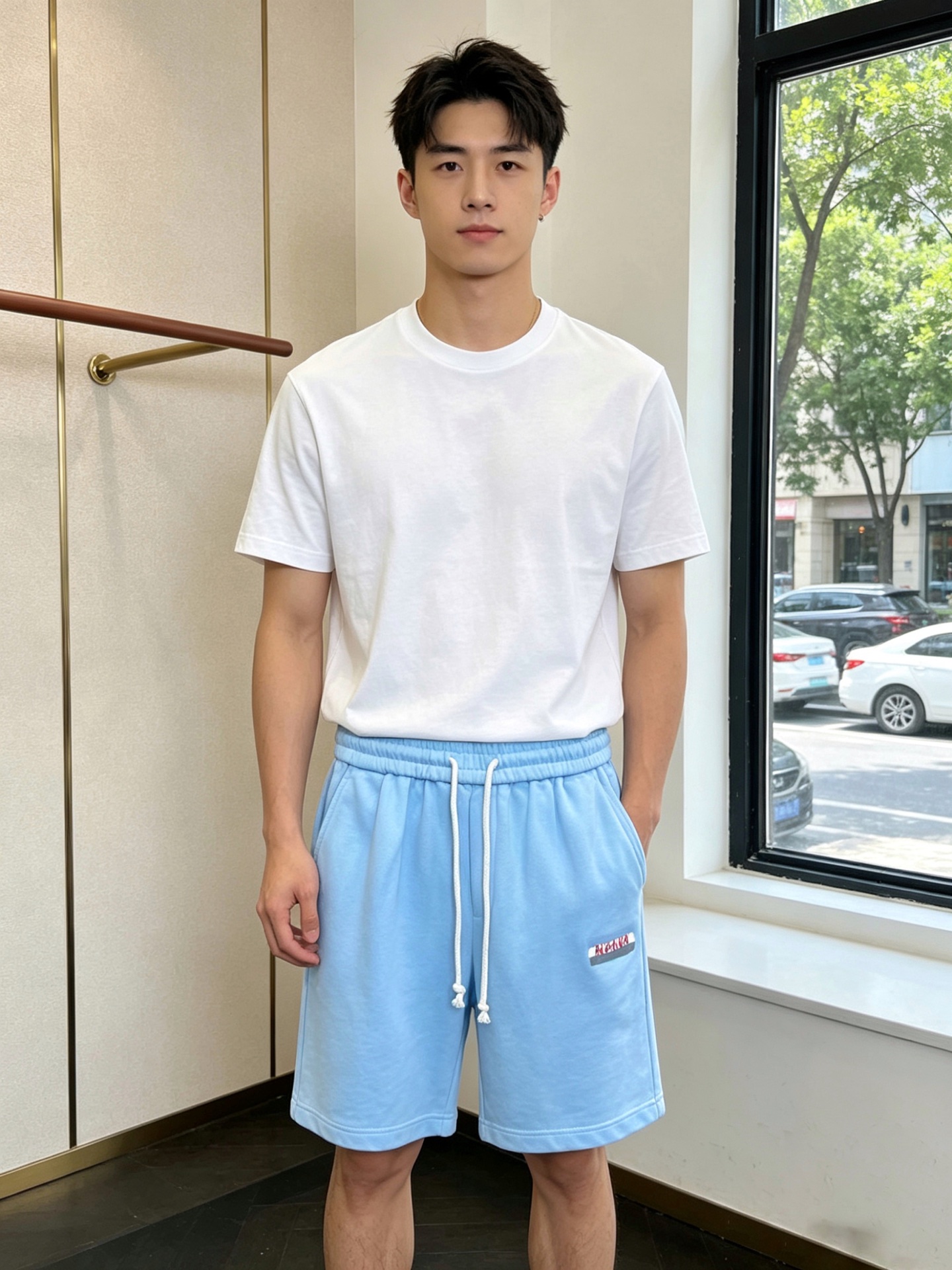 。Balenciaga巴黎世家💥独家专供新款 休闲短裤🩳高端版本！专柜定制面料 透气舒适度高，细节无可挑