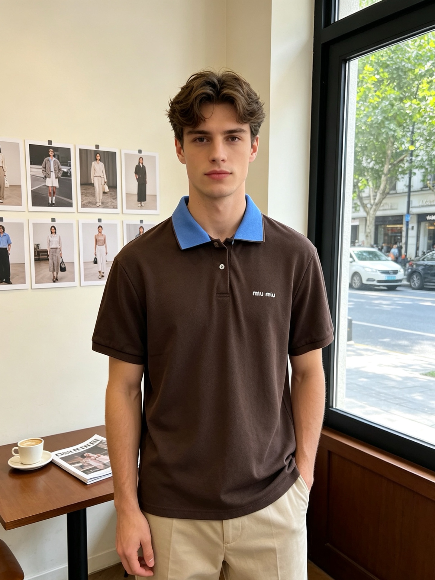 NO:916606,.Miumiu is a must-have new model of original men's casual short-sleeves. High-end customization. High-end version. Fashionable and versatile imported fabrics. Super soft and delicate feel. Skin-friendly and comfortable to wear. High-end boutique. The upper body is finely made by the factory. It is a must-have item for men. Three complete standards. Size S-XL, miumiu, T-shirt,19860909.Miumiu谬谬砸锅卖铁都要上的新款新款原单男士休闲短袖 高端定制 高端版本 时尚百搭爆款进口面料 手感超柔软细腻 穿着亲肤舒适 高端精品 代工厂精细做上身非常赞 男士必备单品 三标齐全 码数S-XL,,miumiu,T-shirt,,Men's clothing