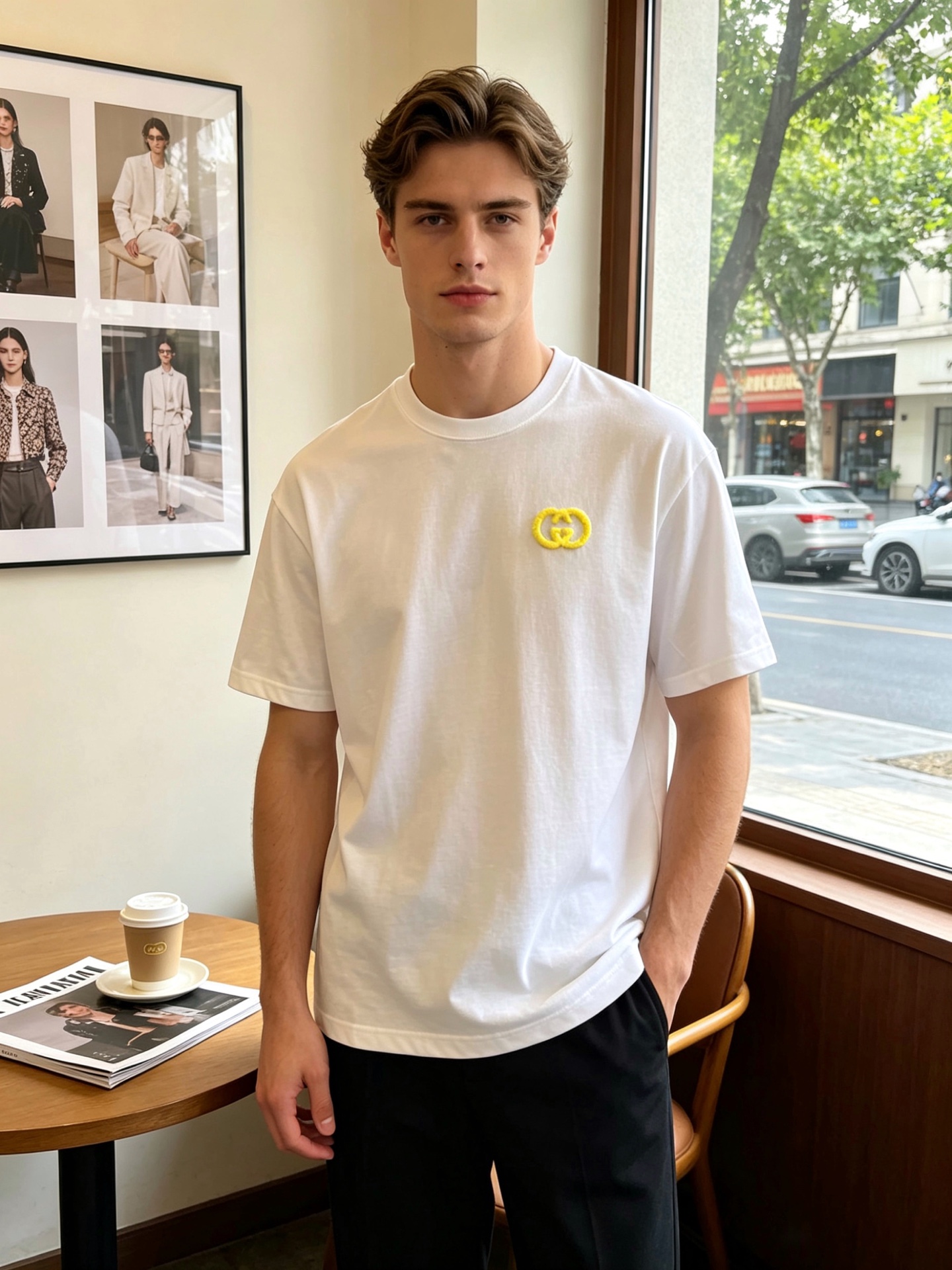 NO:916609,.Gucci Gucci is a must-have new model, original men's casual short sleeves, high-end customization, high-end version, fashionable and versatile, popular imported fabrics, super soft and delicate to the touch, skin-friendly and comfortable to wear, high-end boutique, the upper body is exquisitely made by the OEM, a must-have item for men, complete with three standards, size S-XL,, gucci, gucci, T-shirt,19860909.Gucci古驰砸锅卖铁都要上的新款新款原单男士休闲短袖 高端定制 高端版本 时尚百搭爆款进口面料 手感超柔软细腻 穿着亲肤舒适 高端精品 代工厂精细做上身非常赞 男士必备单品 三标齐全 码数S-XL,,gucci,gucci,T-shirt,,Men's clothing