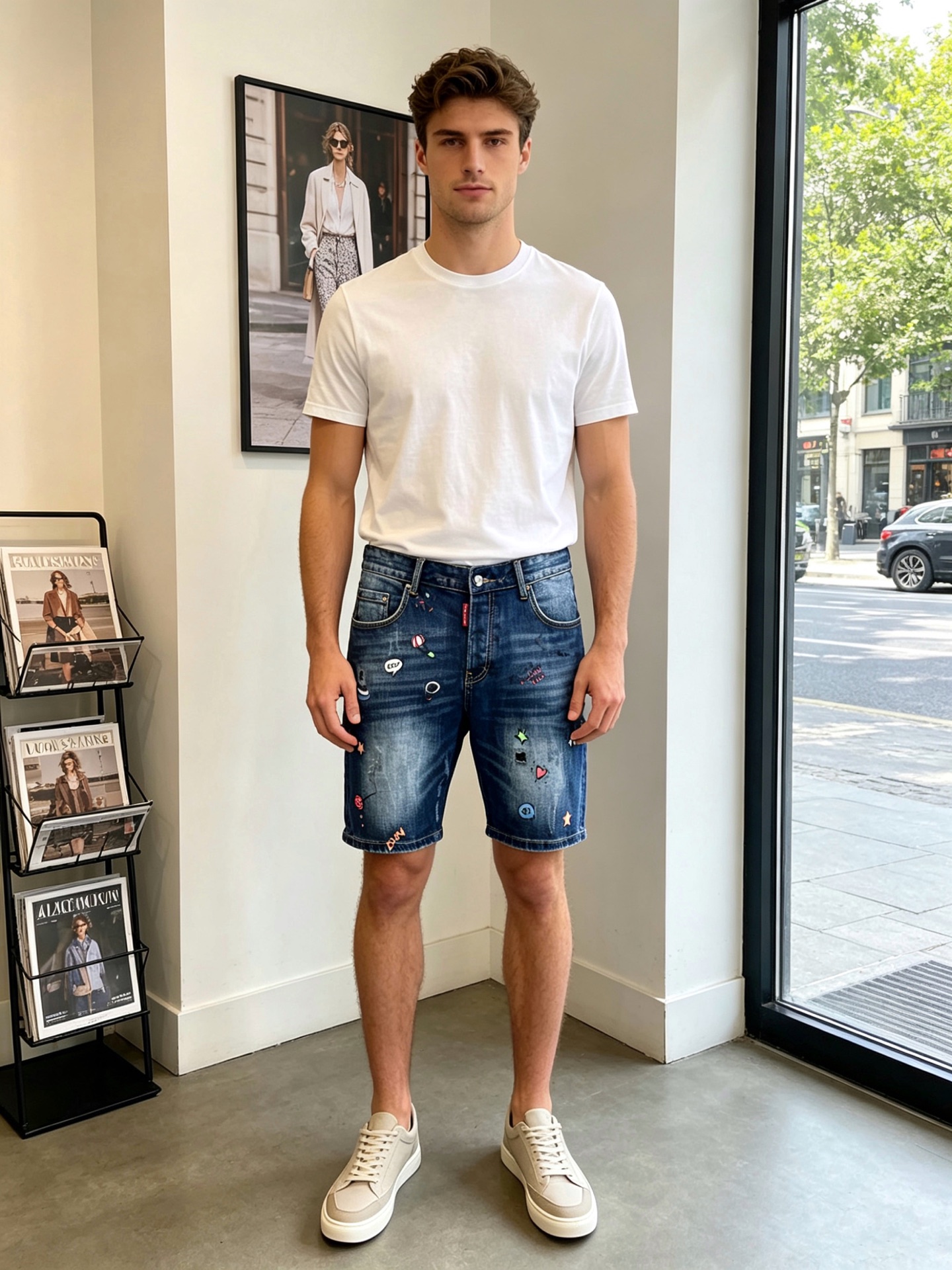NO:916591,.DSQUARED2 is a new style of casual denim shorts, a high-end version that is worth every effort.  Custom-made fabrics at the counter are highly breathable and comfortable, with impeccable details and brand element design concepts, reflecting high quality. It feels delicate and soft!  It presents a casual cut and the upper body shape is awesome!  Code number: 29-38,,shorts,19860909.DSQUARED2第二次方砸锅卖铁都要上的新款新款休闲牛仔短裤 高端版本！专柜定制面料 透气舒适度高,细节无可挑剔,品牌元素设计理念,体现高品质.手感细腻柔软！呈现休闲裁剪,上身版型超赞！码数:29-38,,shorts,,Men's clothing