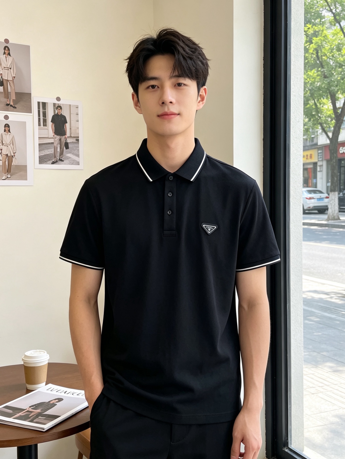 NO:916602,.Prada’s new and popular men’s casual short-sleeved original model, high-end customization, high-end version, fashionable and versatile imported fabrics, super soft and delicate to the touch, skin-friendly and comfortable to wear, high-end boutique, exquisite upper body made by the factory, very good, a must-have item for men, complete with three standards, code number 48-56,, prada, prada, T-shirt,19860909.Prada普拉达砸锅卖铁都要上的新款新款原单男士休闲短袖 高端定制 高端版本 时尚百搭爆款进口面料 手感超柔软细腻 穿着亲肤舒适 高端精品 代工厂精细做上身非常赞 男士必备单品 三标齐全 码数48-56,,prada,prada,T-shirt,,Men's clothing