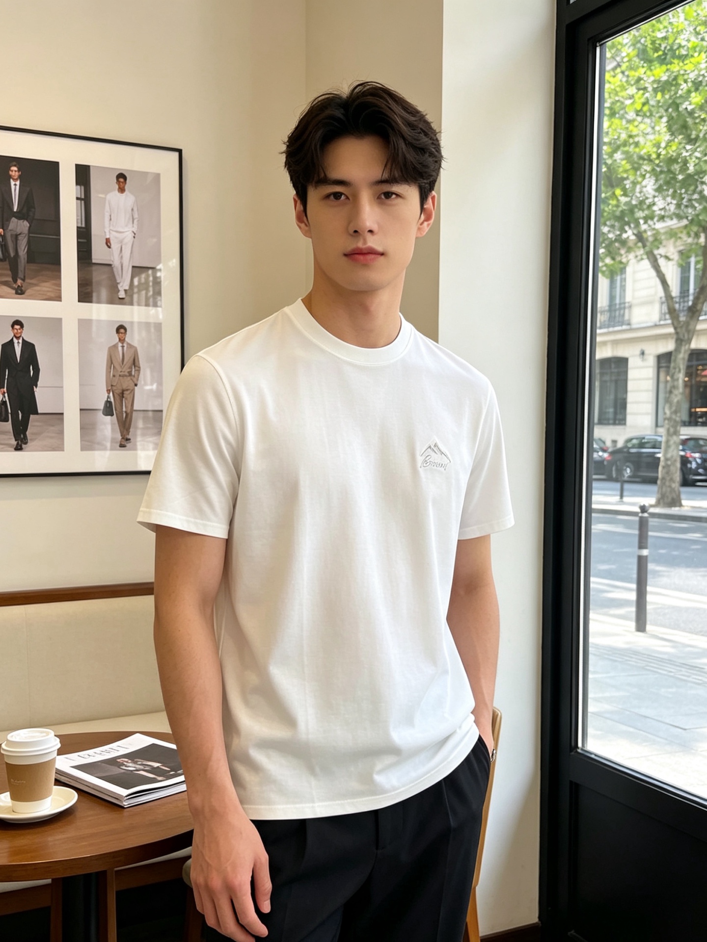 NO:916621,.Brioni is a must-have new model of original men's casual short sleeves. High-end customization. High-end version. Fashionable and versatile imported fabrics. Super soft and delicate feel. Skin-friendly and comfortable to wear. High-end boutique. The upper body is exquisitely made by the OEM. A must-have item for men. Three complete standards. Size: M-2XL, T-shirt.19860909.Brioni布里奥尼砸锅卖铁都要上的新款新款原单男士休闲短袖 高端定制 高端版本 时尚百搭爆款进口面料 手感超柔软细腻 穿着亲肤舒适 高端精品 代工厂精细做上身非常赞 男士必备单品 三标齐全 码数M-2XL,,T-shirt,,Men's clothing