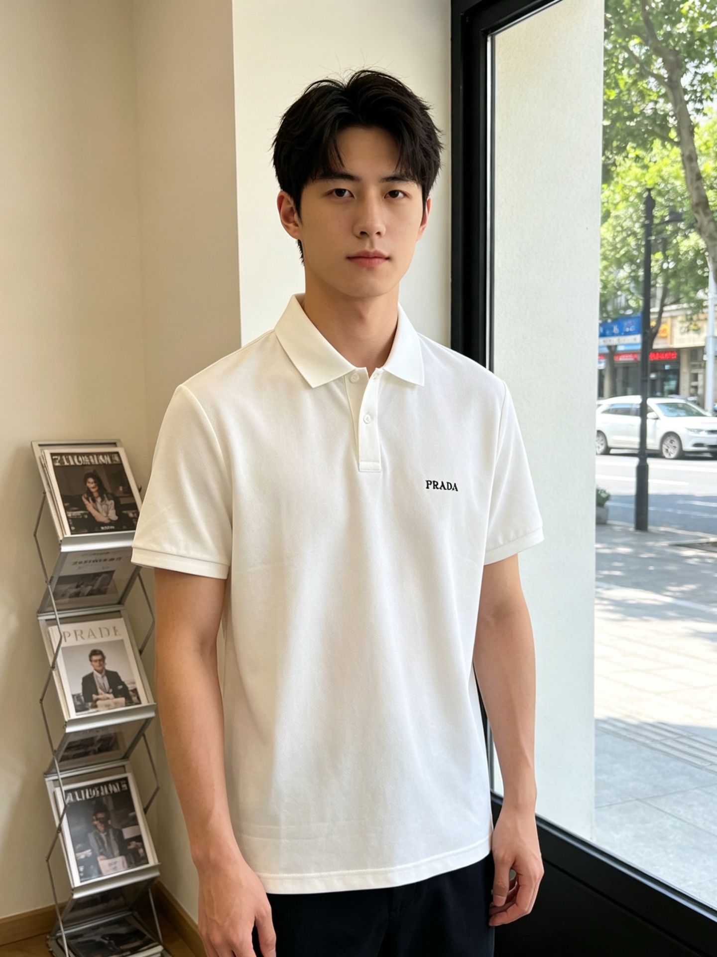 NO:838006,.Prada exclusively supplies new original men's casual short-sleeves. High-end customization. High-end version. Fashionable and versatile imported fabrics. Super soft and delicate feel. Skin-friendly and comfortable to wear. High-end boutique. The upper body is exquisitely made by the factory. A must-have item for men. Complete with three standards. Size M-3XL, prada, prada, T-shirt,19860909.Prada普拉达独家专供新款原单男士休闲短袖 高端定制 高端版本 时尚百搭爆款进口面料 手感超柔软细腻 穿着亲肤舒适 高端精品 代工厂精细做上身非常赞 男士必备单品 三标齐全 码数M-3XL,,prada,prada,T-shirt,,Men's clothing