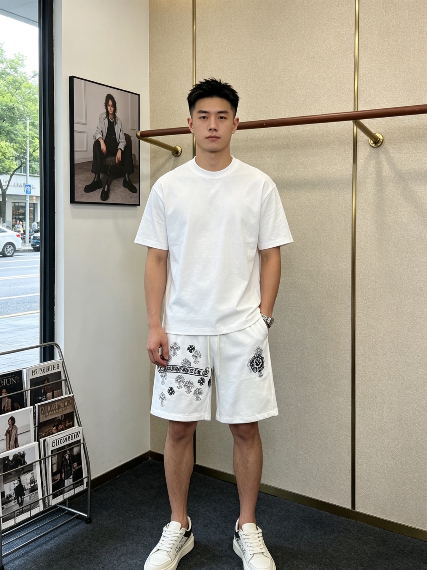 NO:840148,.Chrome hearts Chrome hearts are exclusive to high-end versions of new casual shorts!  Custom-made fabrics at the counter are highly breathable and comfortable, with impeccable details and brand element design concepts, reflecting high quality. It feels delicate and soft!  It presents a casual cut and the upper body shape is awesome!  Size M-3XL,,chrome hearts,chrome hearts,shorts,19860909.Chrome hearts克罗心独家专供新款休闲短裤高端版本！专柜定制面料 透气舒适度高,细节无可挑剔,品牌元素设计理念,体现高品质.手感细腻柔软！呈现休闲裁剪,上身版型超赞！码数M-3XL,,chrome hearts,chrome hearts,shorts,,Men's clothing