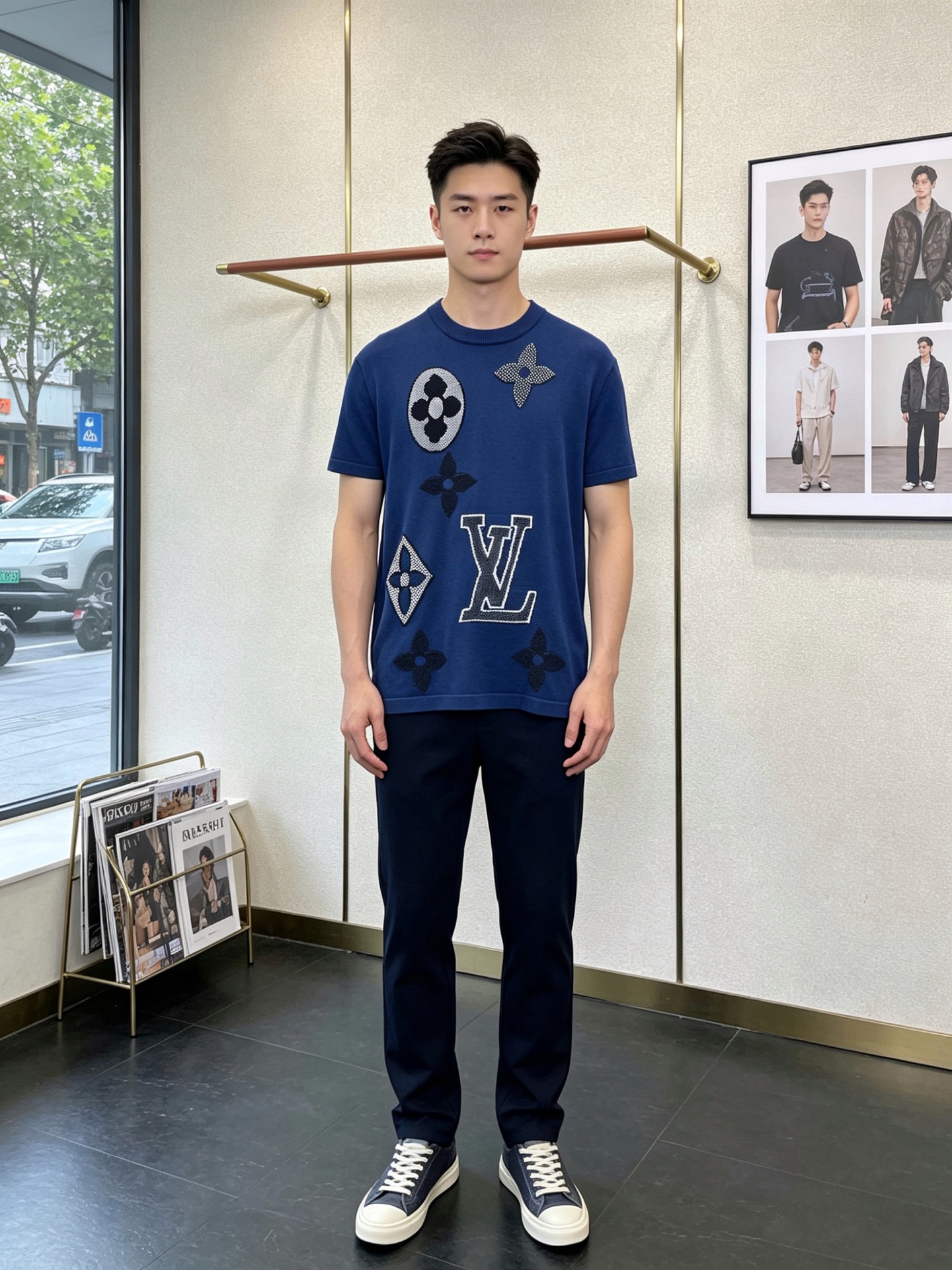 NO:845484,.Louis Vuitton Louis Vuitton's new and popular new original men's casual knitted short-sleeves. High-end customization. High-end version. Fashionable and versatile imported fabrics. Super soft and delicate feel. Skin-friendly and comfortable. High-end boutique. The OEM's finely made upper body is very good. Men's must-have items. Complete three standards. Sizes S-XL. New models. Louis Vuitton, Louis vuitton, T-shirt,19860909.Louis Vuitton路易威登砸锅卖铁都要上的新款新款原单男士休闲针织短袖 高端定制 高端版本 时尚百搭爆款进口面料 手感超柔软细腻 穿着亲肤舒适 高端精品 代工厂精细做上身非常赞 男士必备单品 三标齐全 码数S-XL砸锅卖铁上新款,,louis vuitton,louis vuitton,T-shirt,,Men's clothing